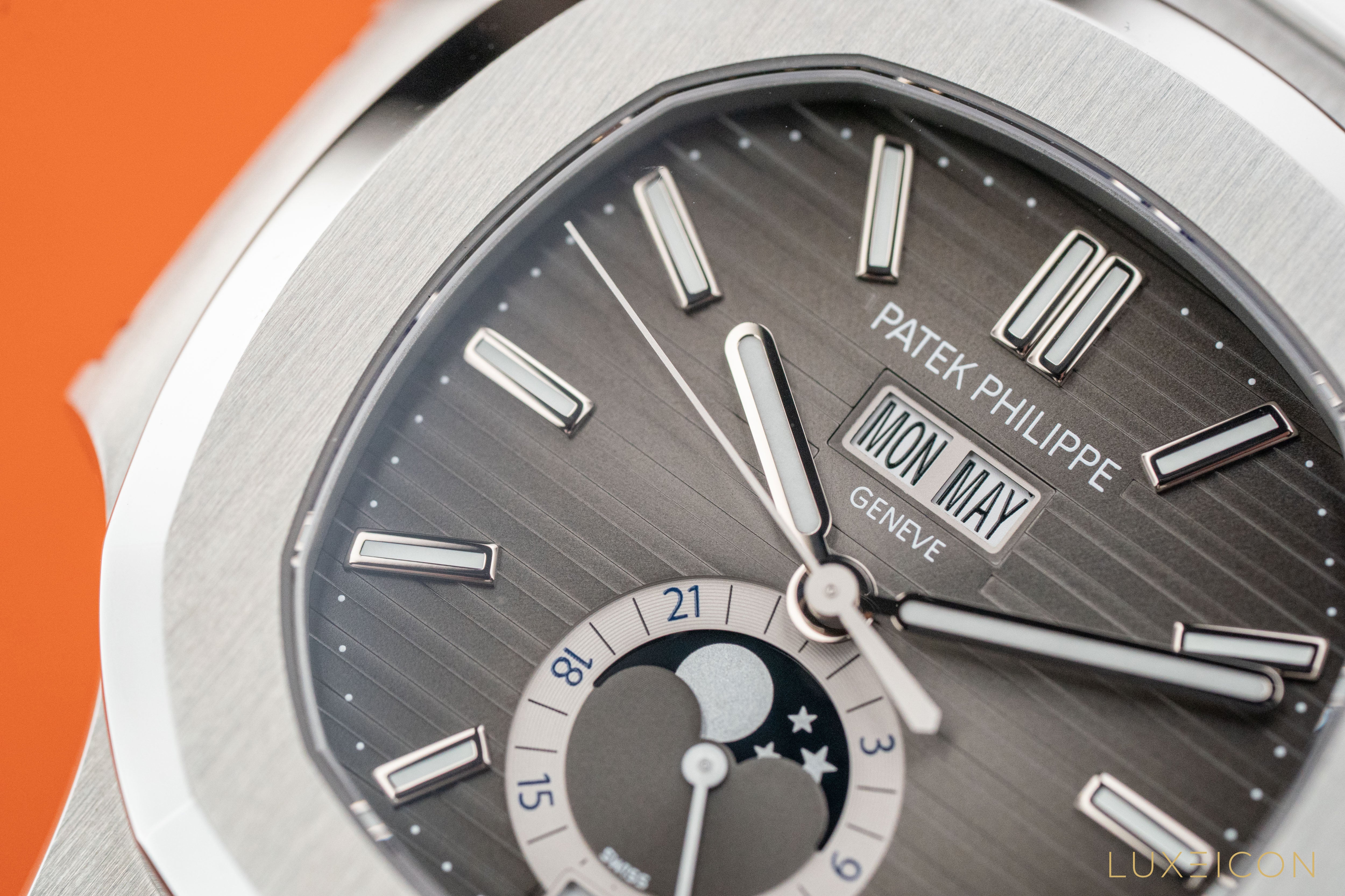 Patek Philippe Nautilus Stainless Steel Annual Calendar Moon Phases 5726A-001 2022