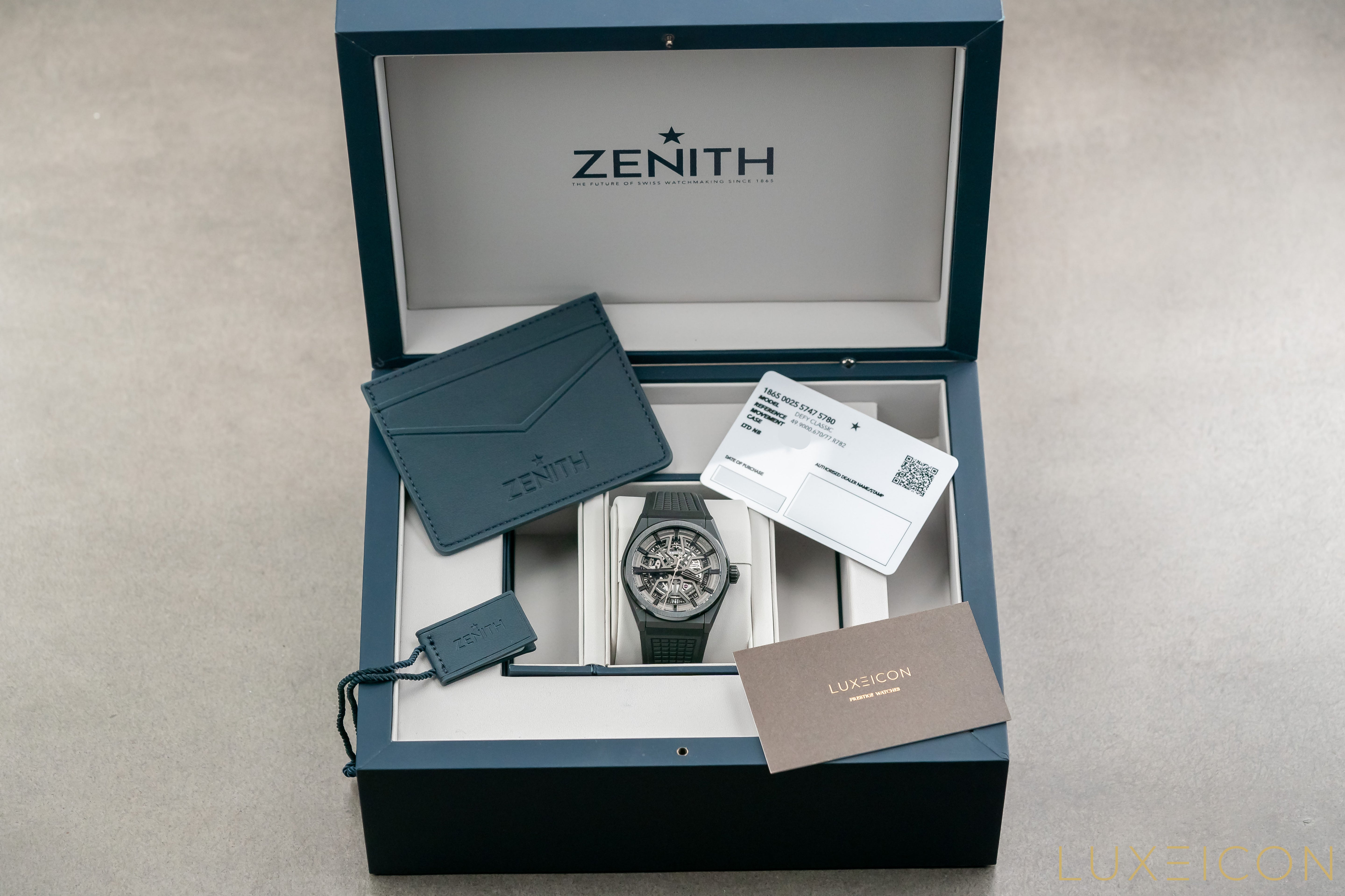 Zenith Defy El Primero Classic Skeleton Black Ceramic 49.9000.670/77.R782