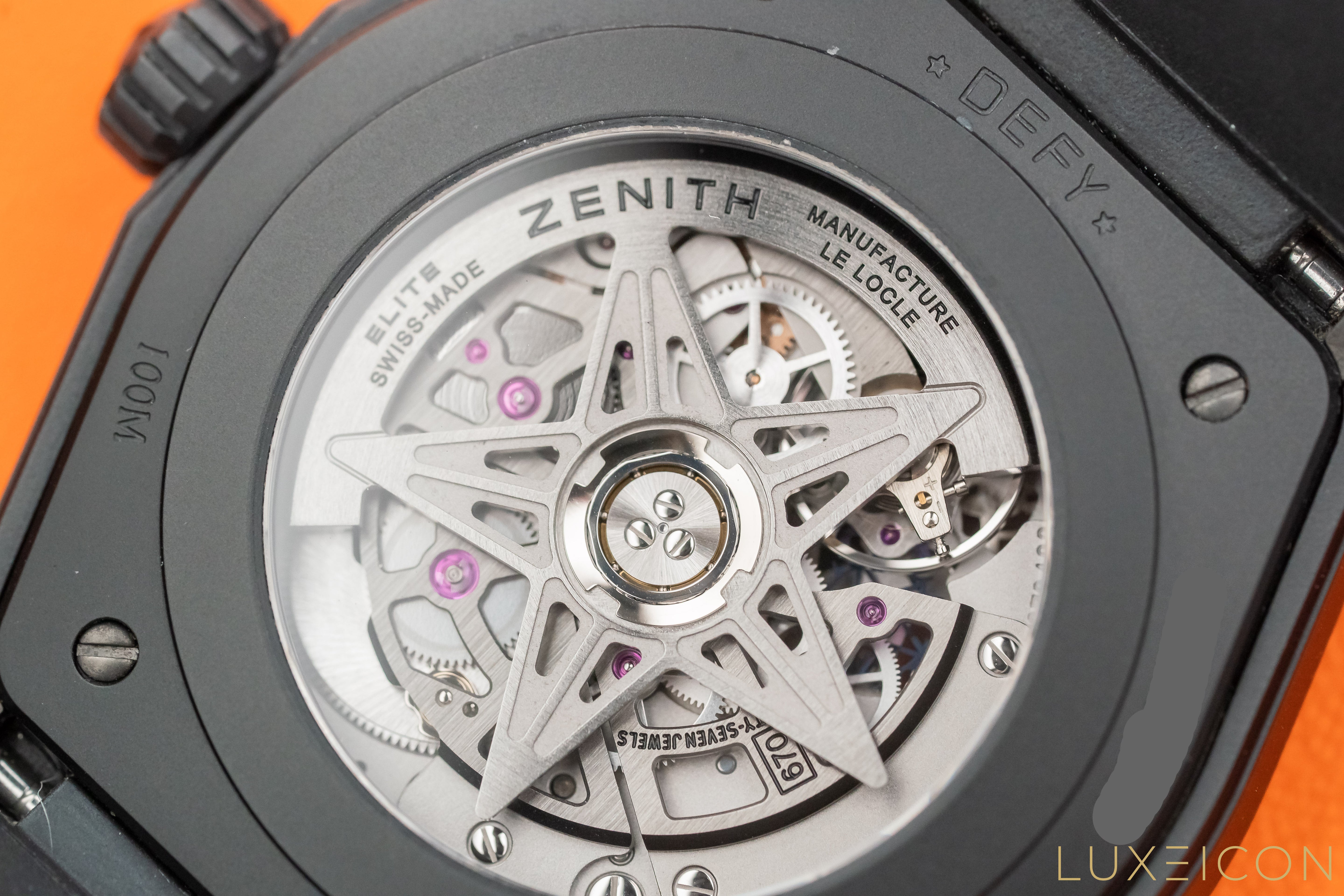 Zenith Defy El Primero Classic Skeleton Black Ceramic 49.9000.670/77.R782