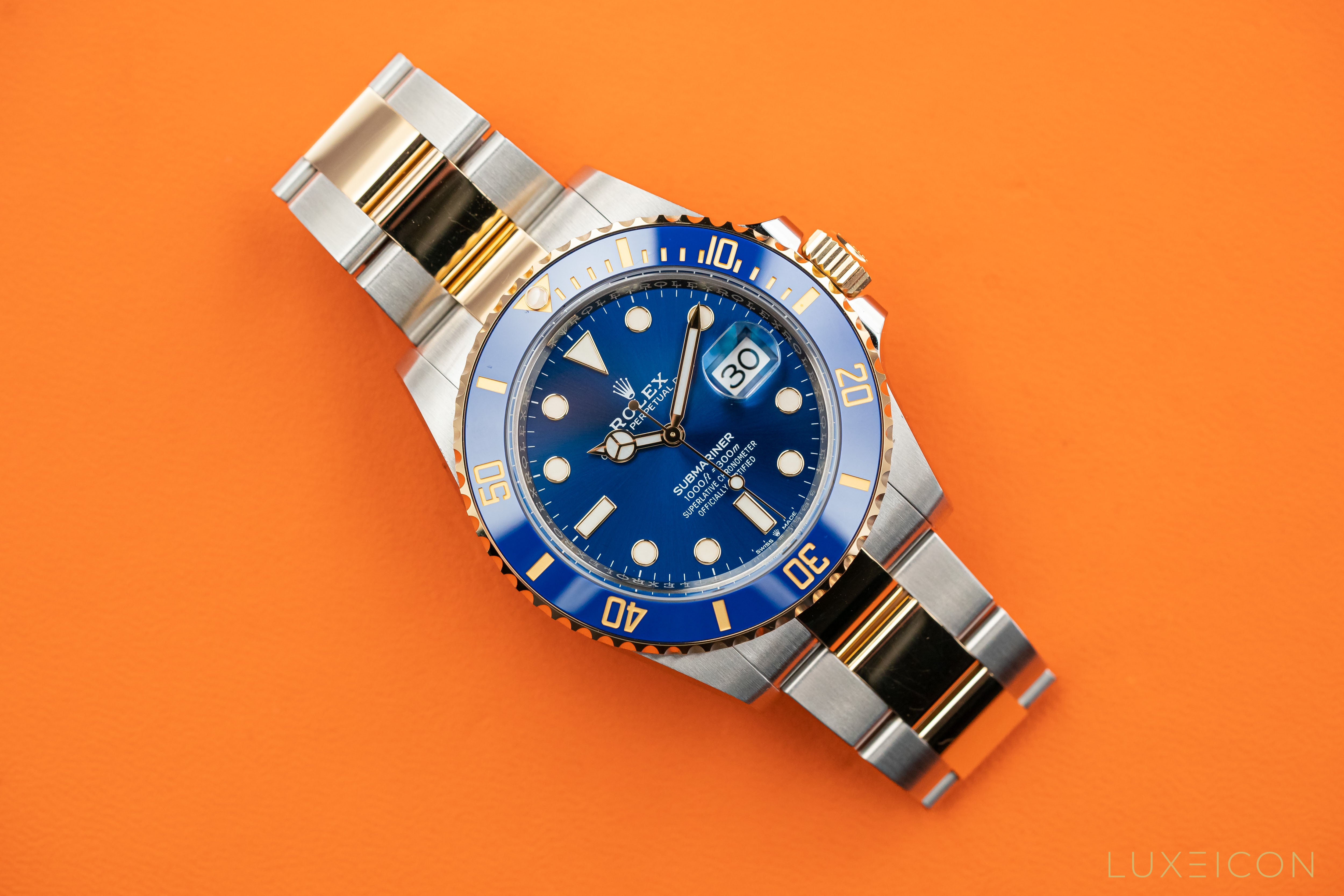 Rolex Submariner Date 41mm Blue Dial 18ct Gold Steel 126613LB