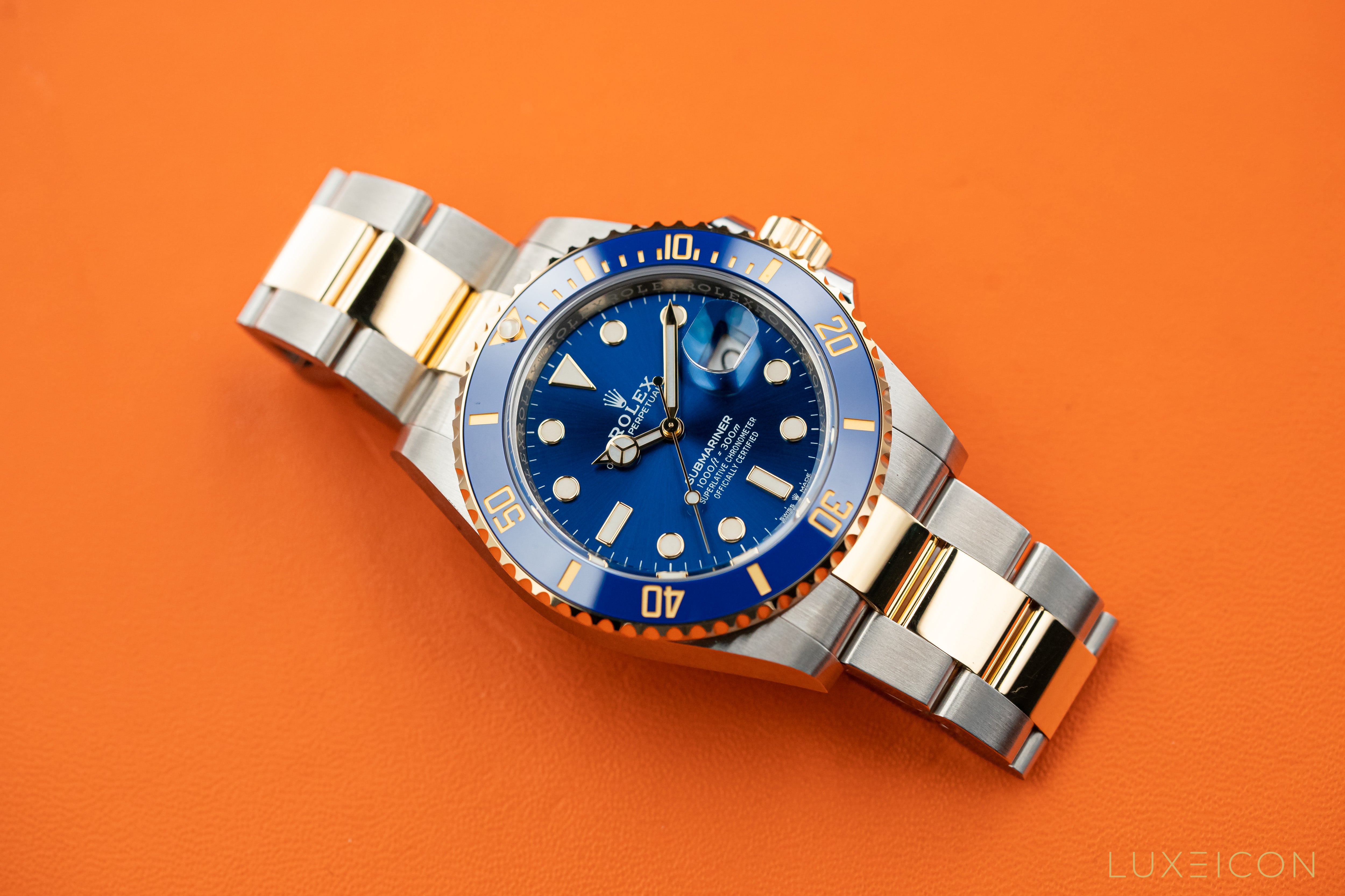 Rolex Submariner Date 41mm Blue Dial 18ct Gold Steel 126613LB