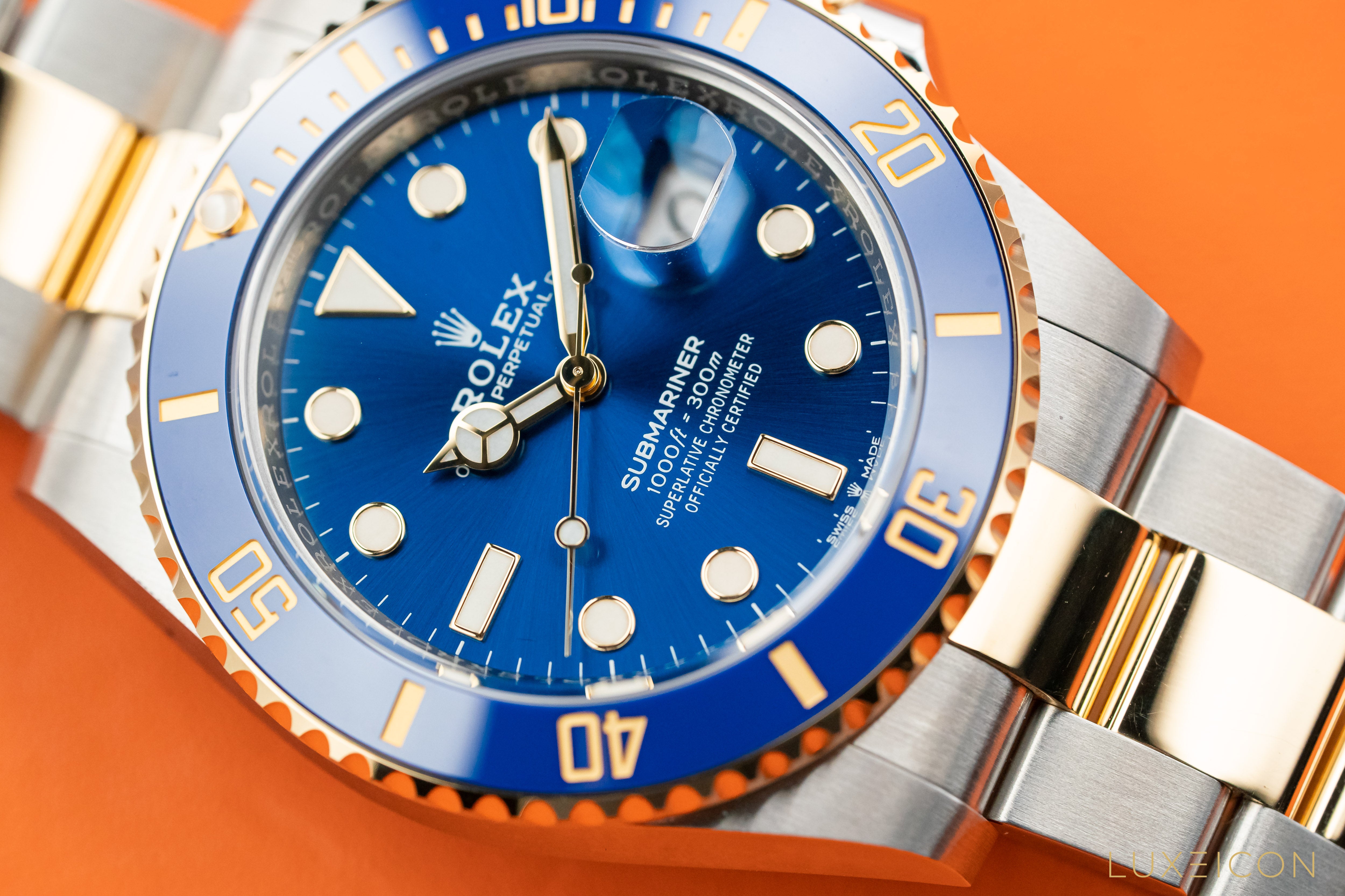 Rolex Submariner Date 41mm Blue Dial 18ct Gold Steel 126613LB