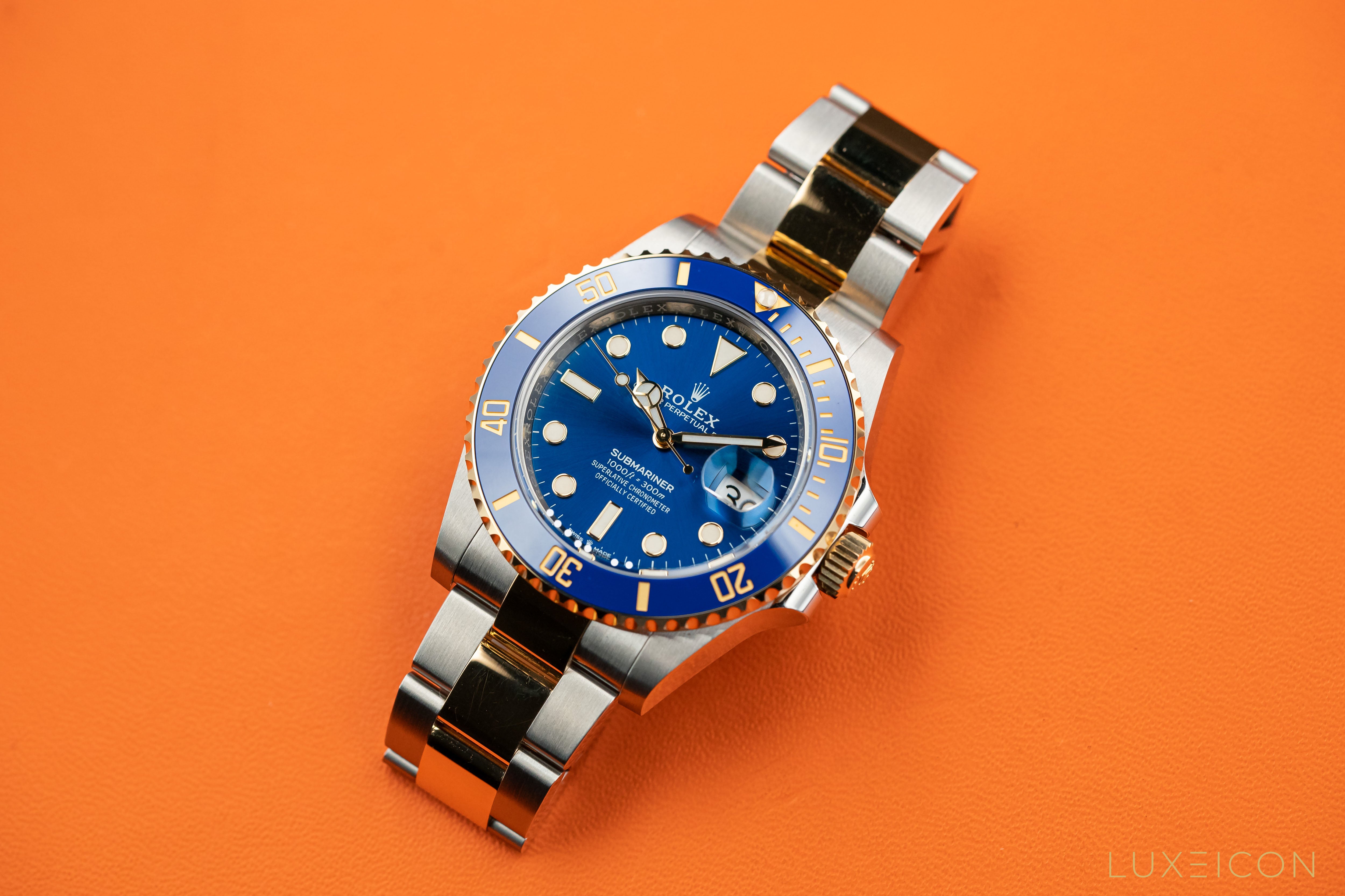 Rolex Submariner Date 41mm Blue Dial 18ct Gold Steel 126613LB