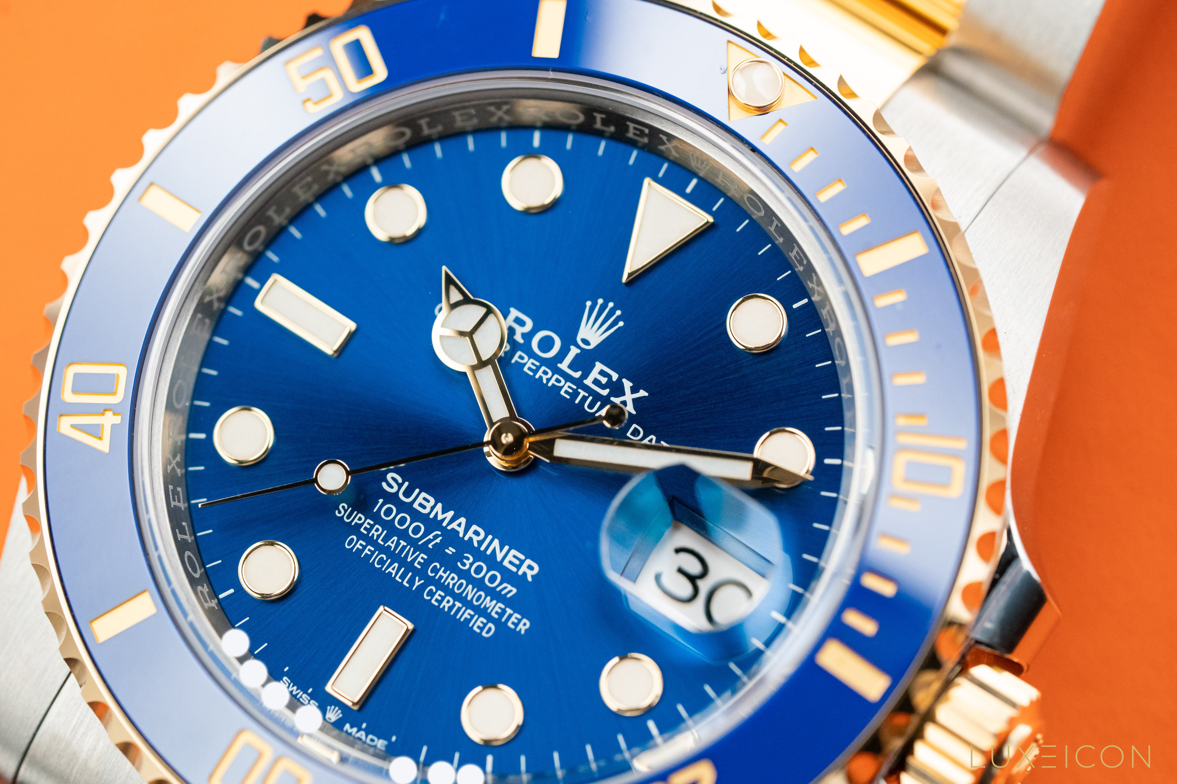 Rolex Submariner Date 41mm Blue Dial 18ct Gold Steel 126613LB