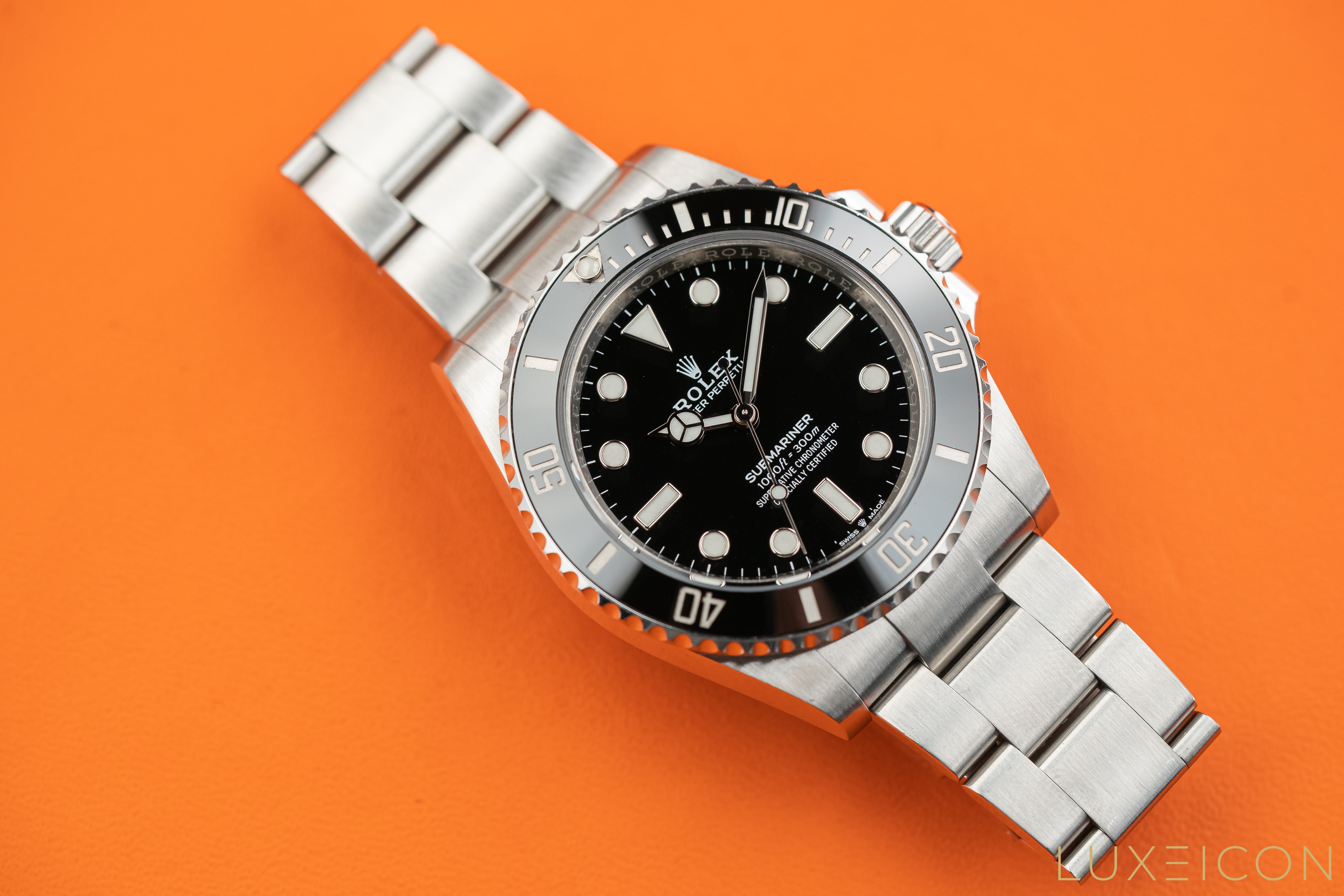 Rolex Submariner 41mm No Date Stainless Steel Black Dial Model 124060 2023