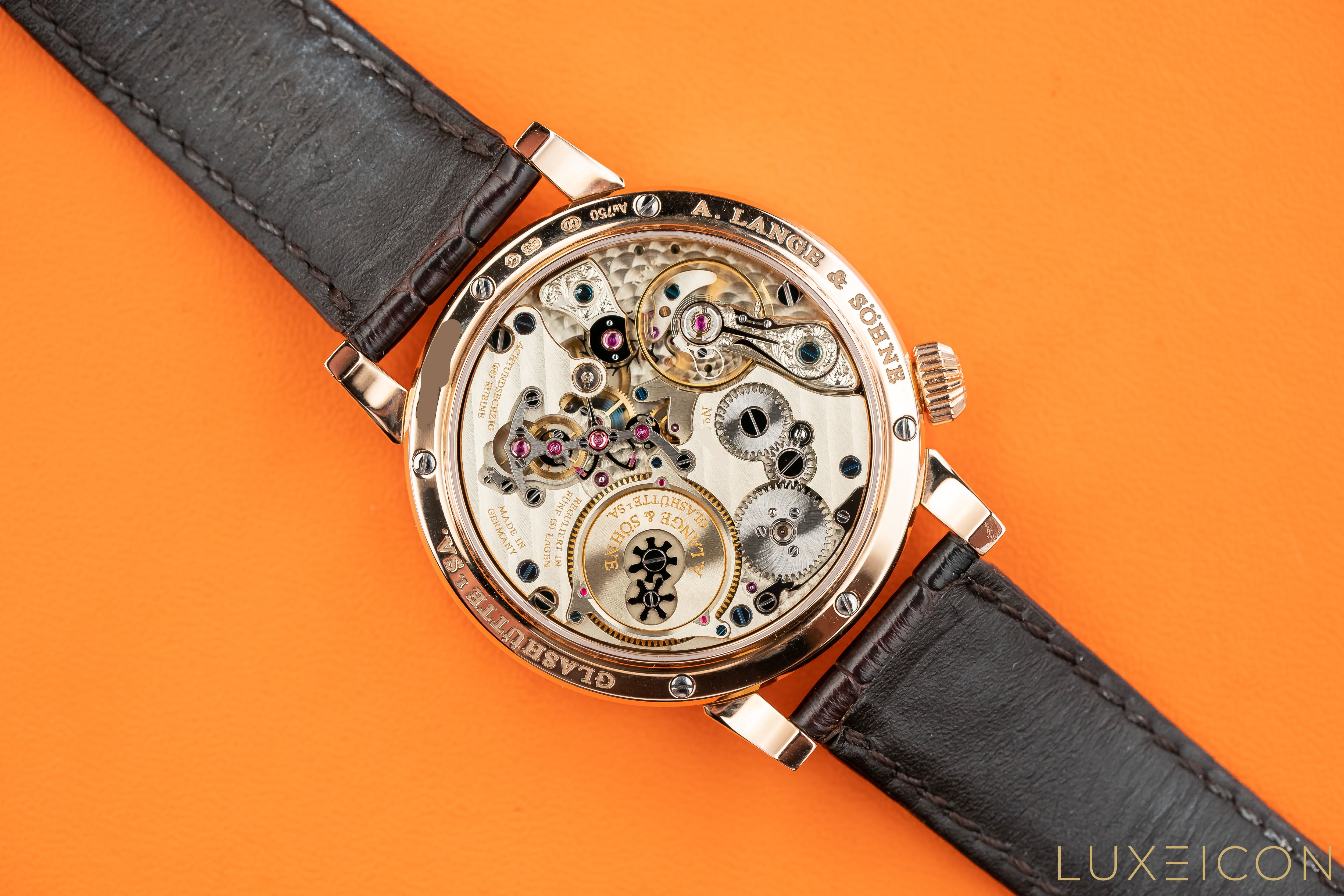 A. Lange & Söhne Zeitwerk 140.032 silver dial rose gold 2014