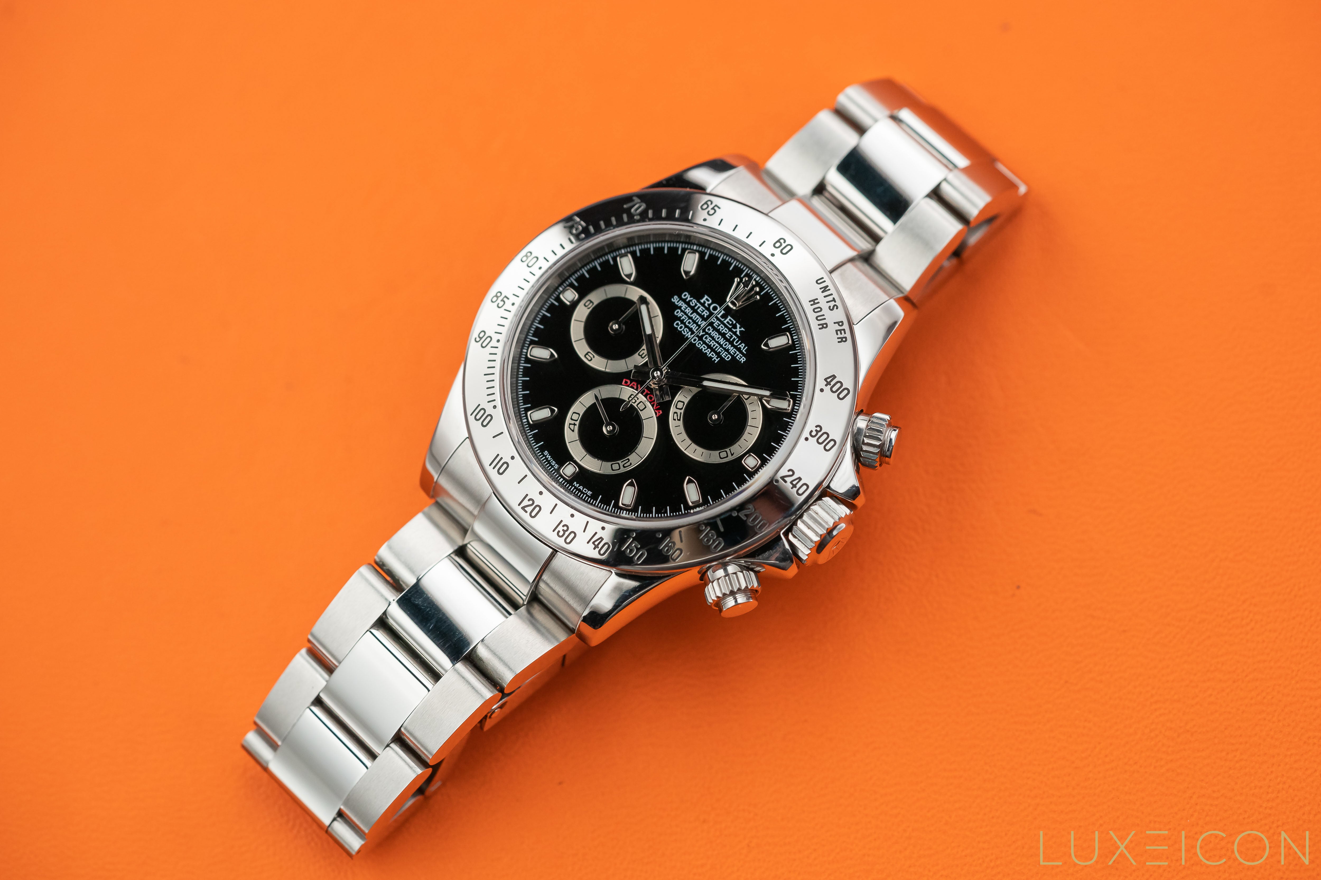 Rolex Cosmoghraph Daytona 116520 40mm Stainless Steel Black dial 2004 Fullset