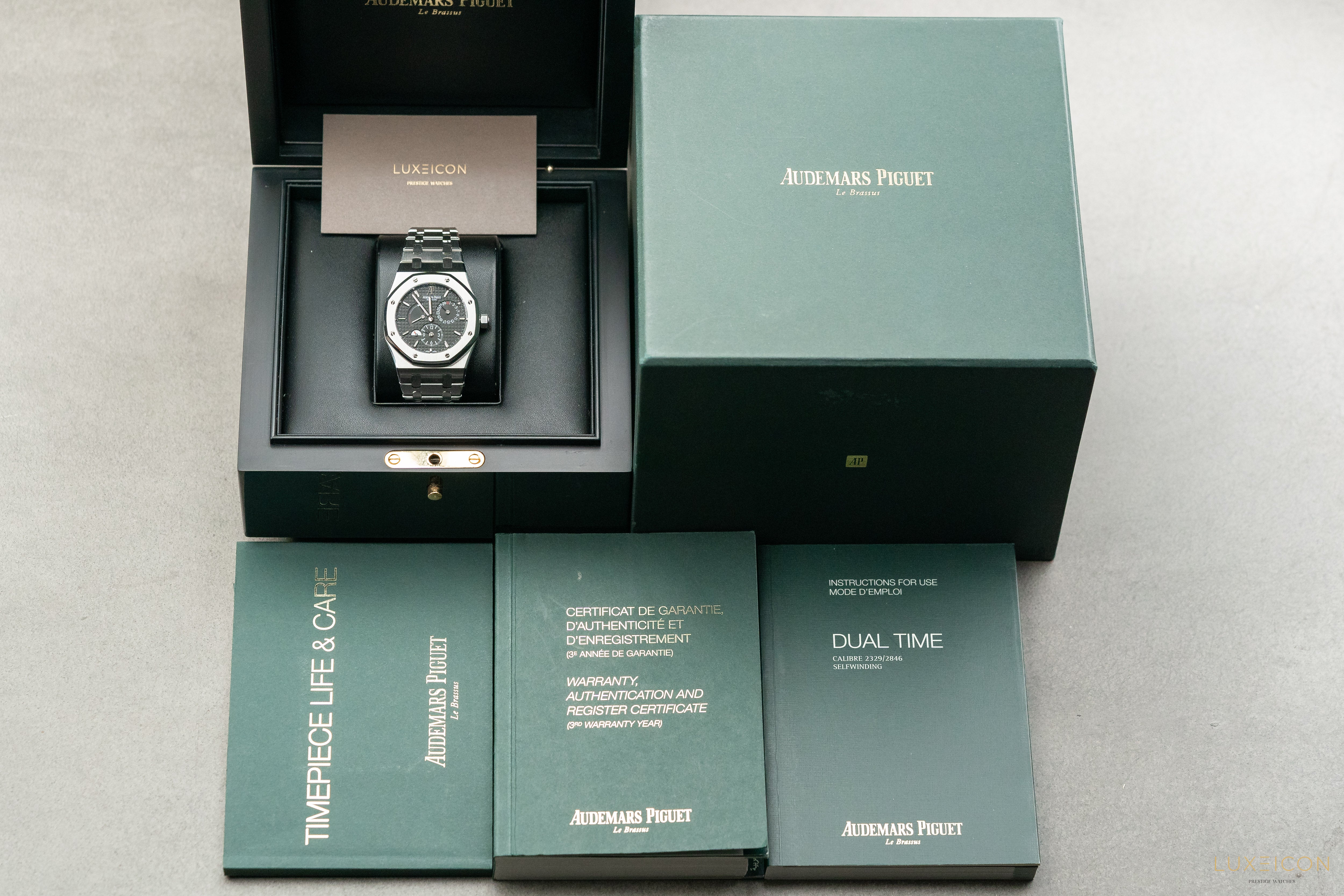 Audemars Piguet Royal Oak Dual Time Black Dial 39mm 26120ST.OO.1220ST.03