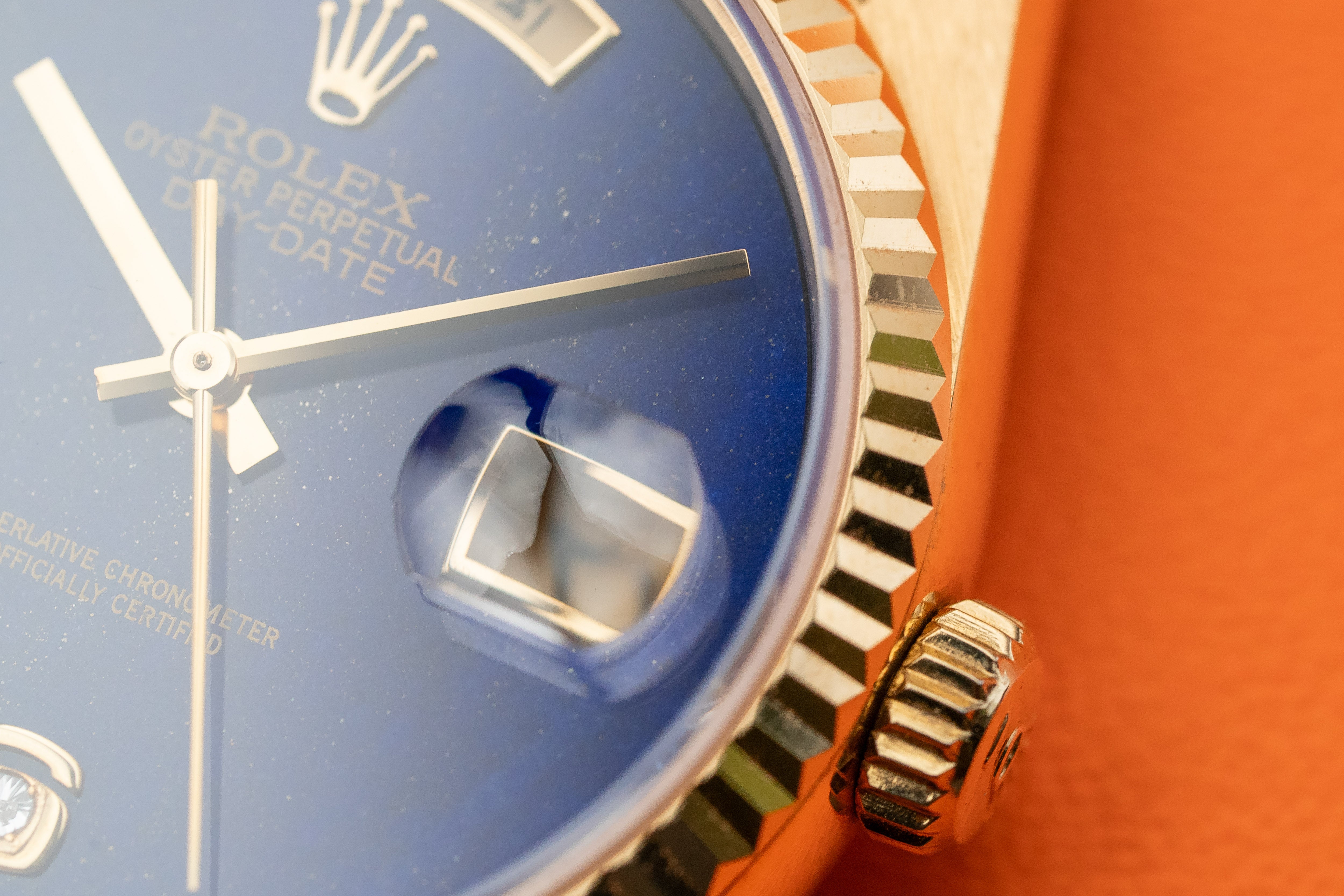 Rolex Day-Date 36mm Lapis Lazuli Stone Dial 18238 1995 collector’s complete set