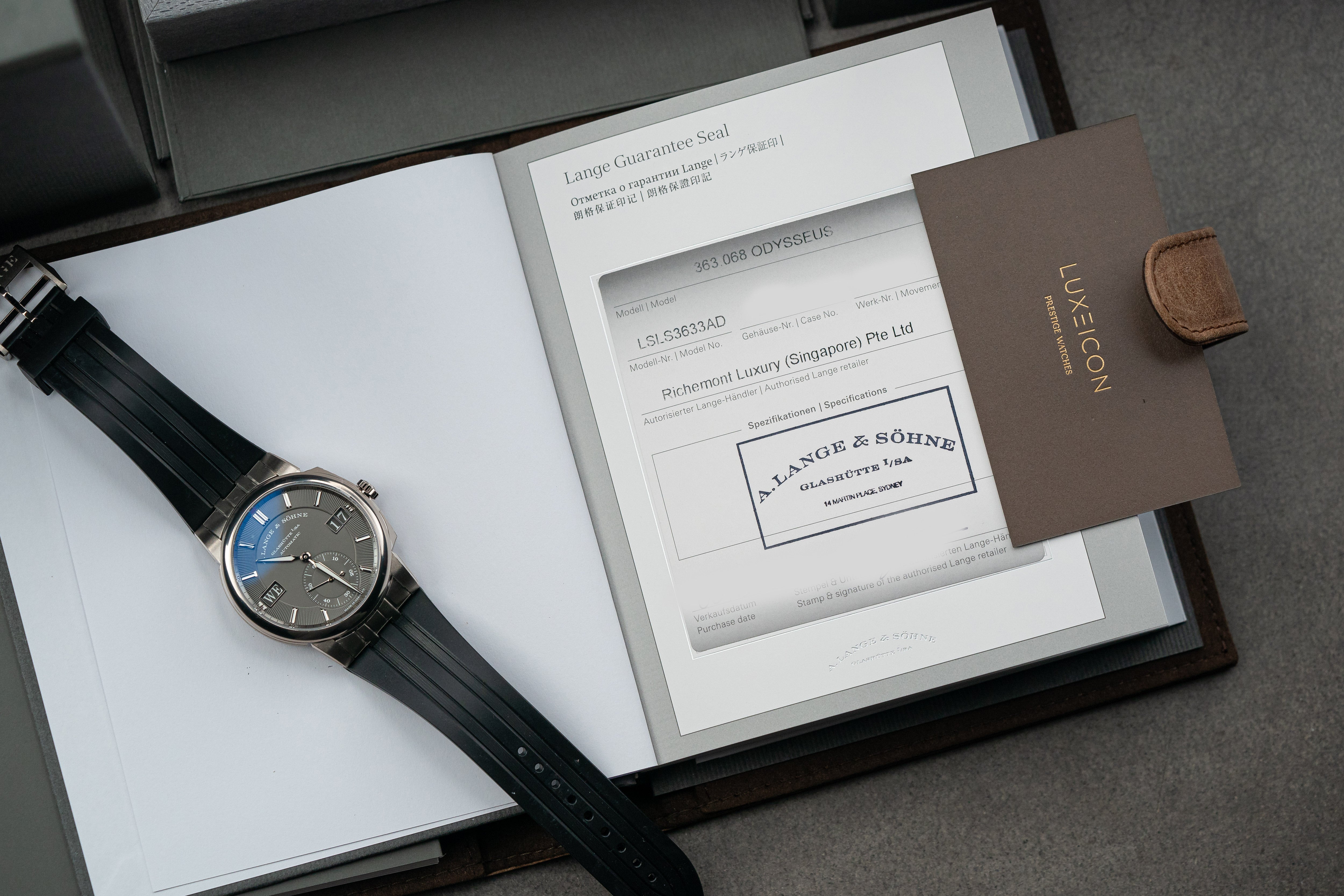 A. Lange & Söhne Odysseus White Gold Gray Dial 40.5mm 363.068