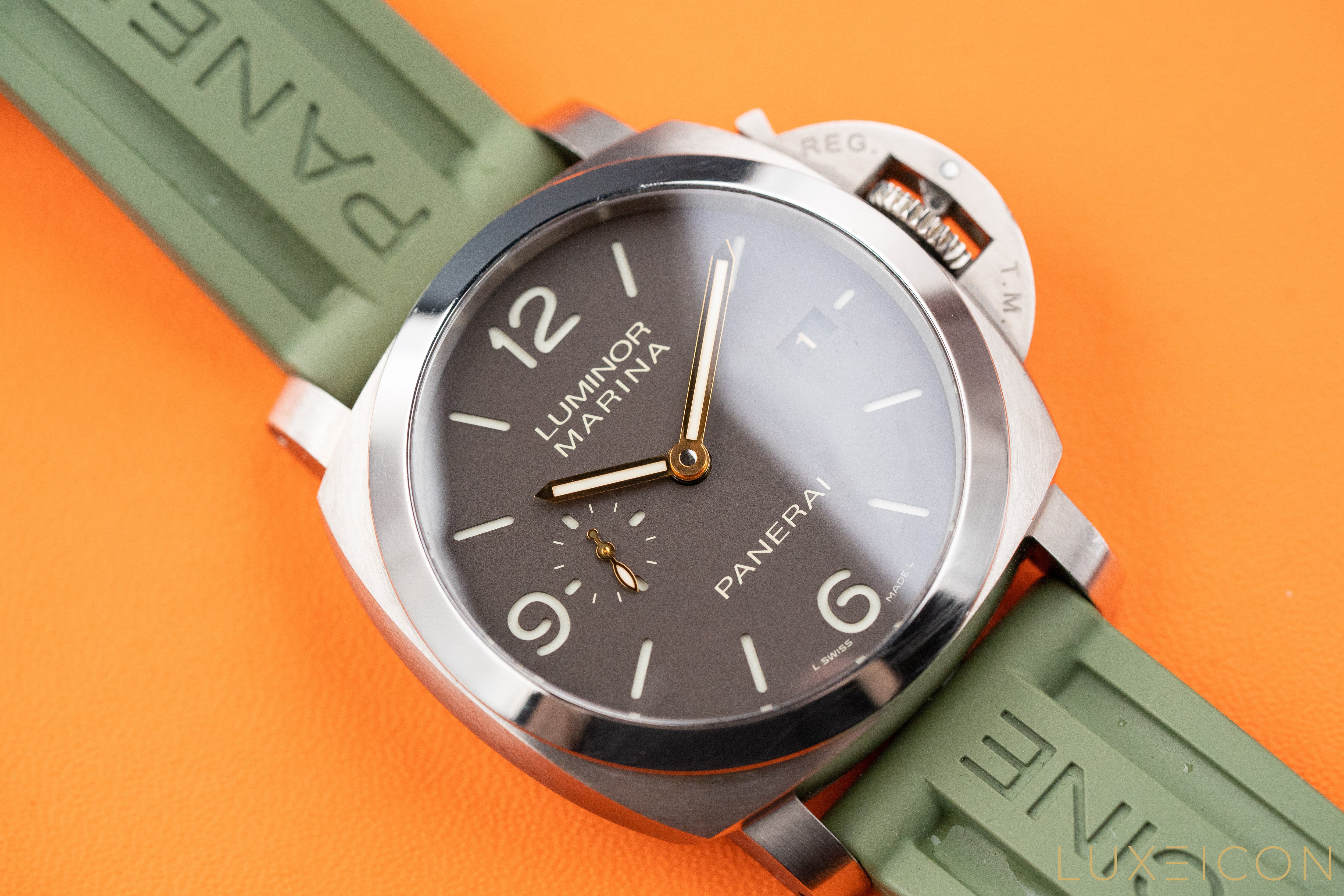 Panerai Luminor Marina 1950 3 Days Automatic 44mm Titanio Brown PAM00351 Automatic Strap 2016