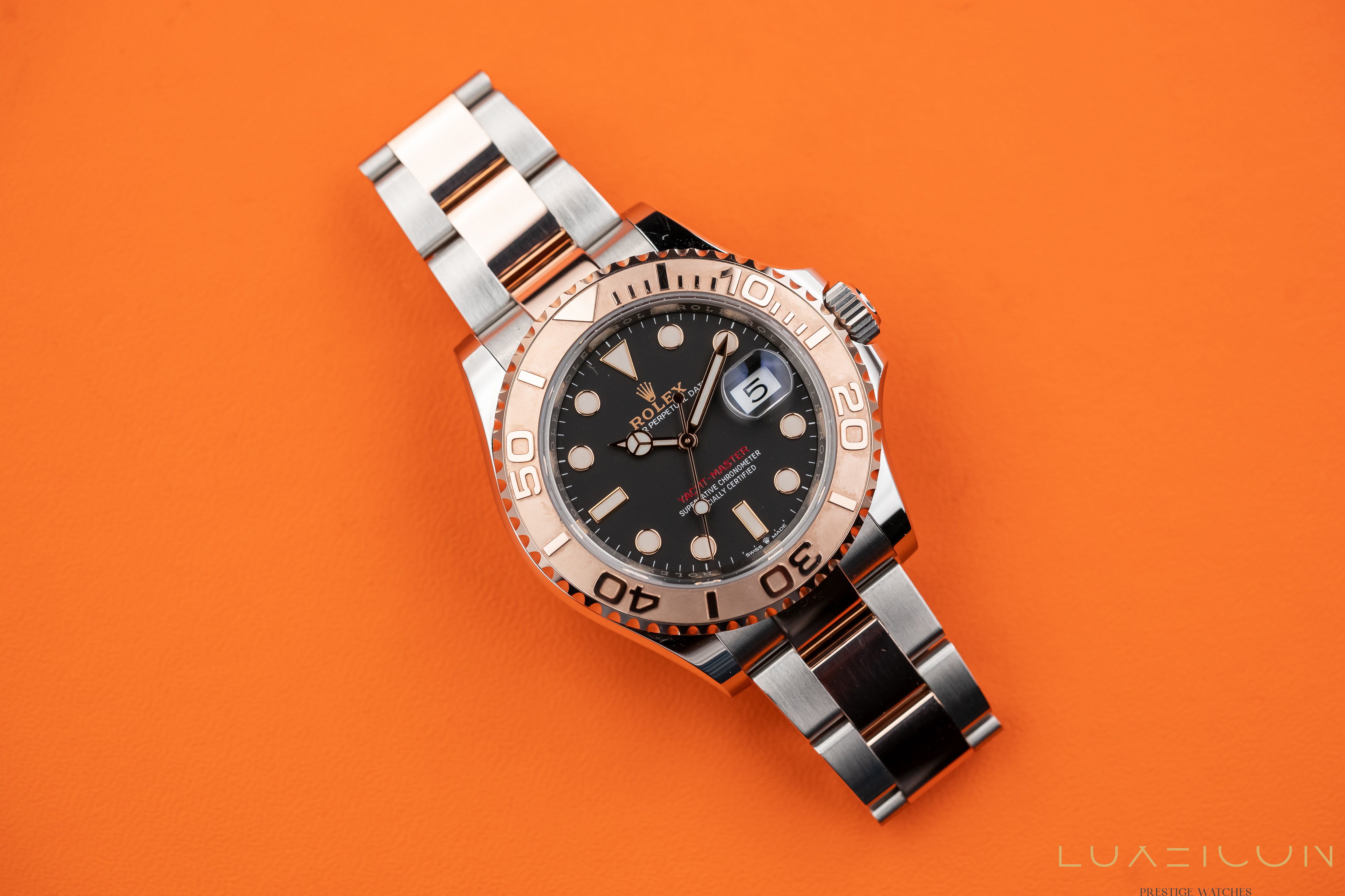 Rolex Yacht-Master 40mm Steel Rose Gold Black Dial 126621