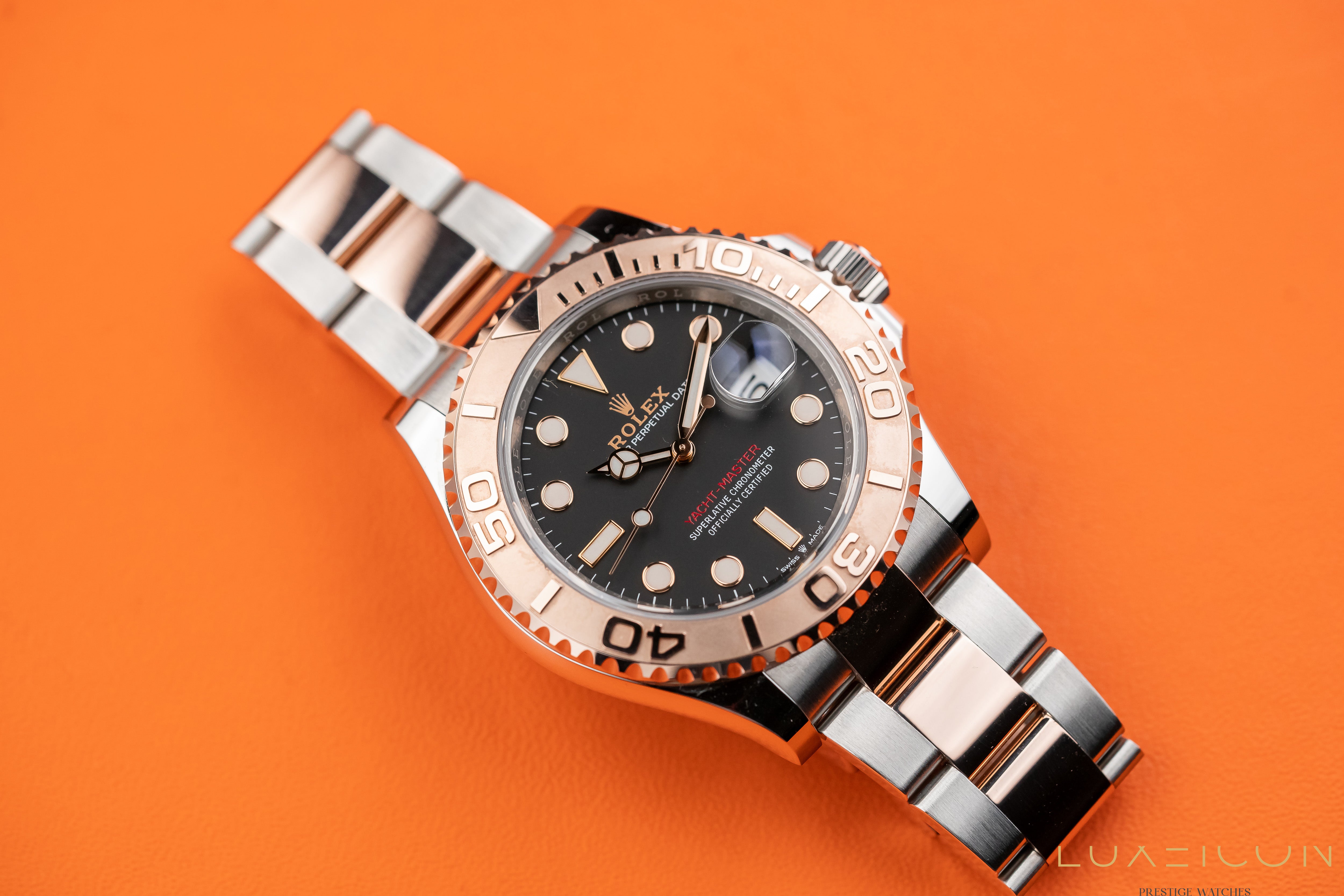 Rolex Yacht-Master 40mm Steel Rose Gold Black Dial 126621