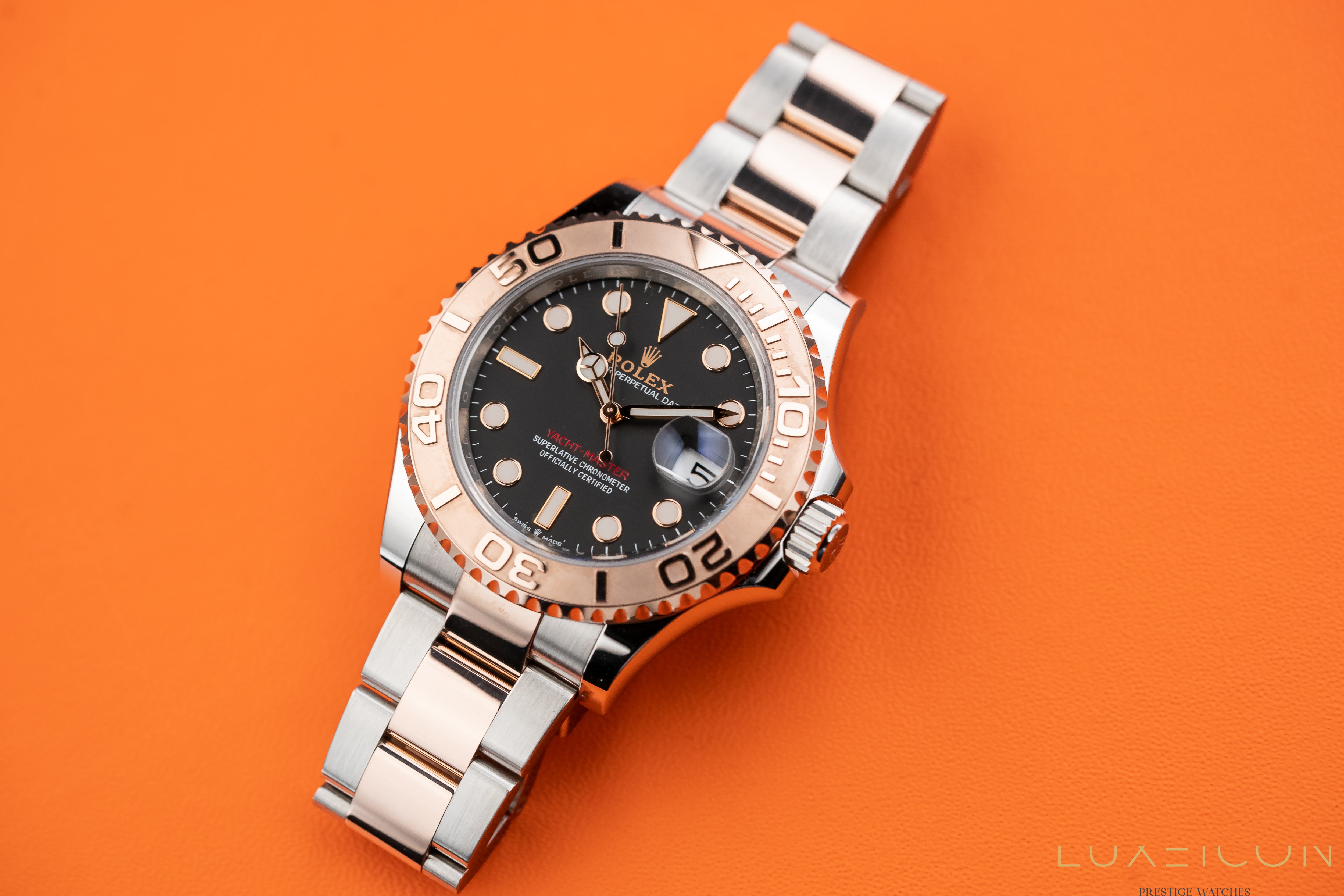 Rolex Yacht-Master 40mm Steel Rose Gold Black Dial 126621