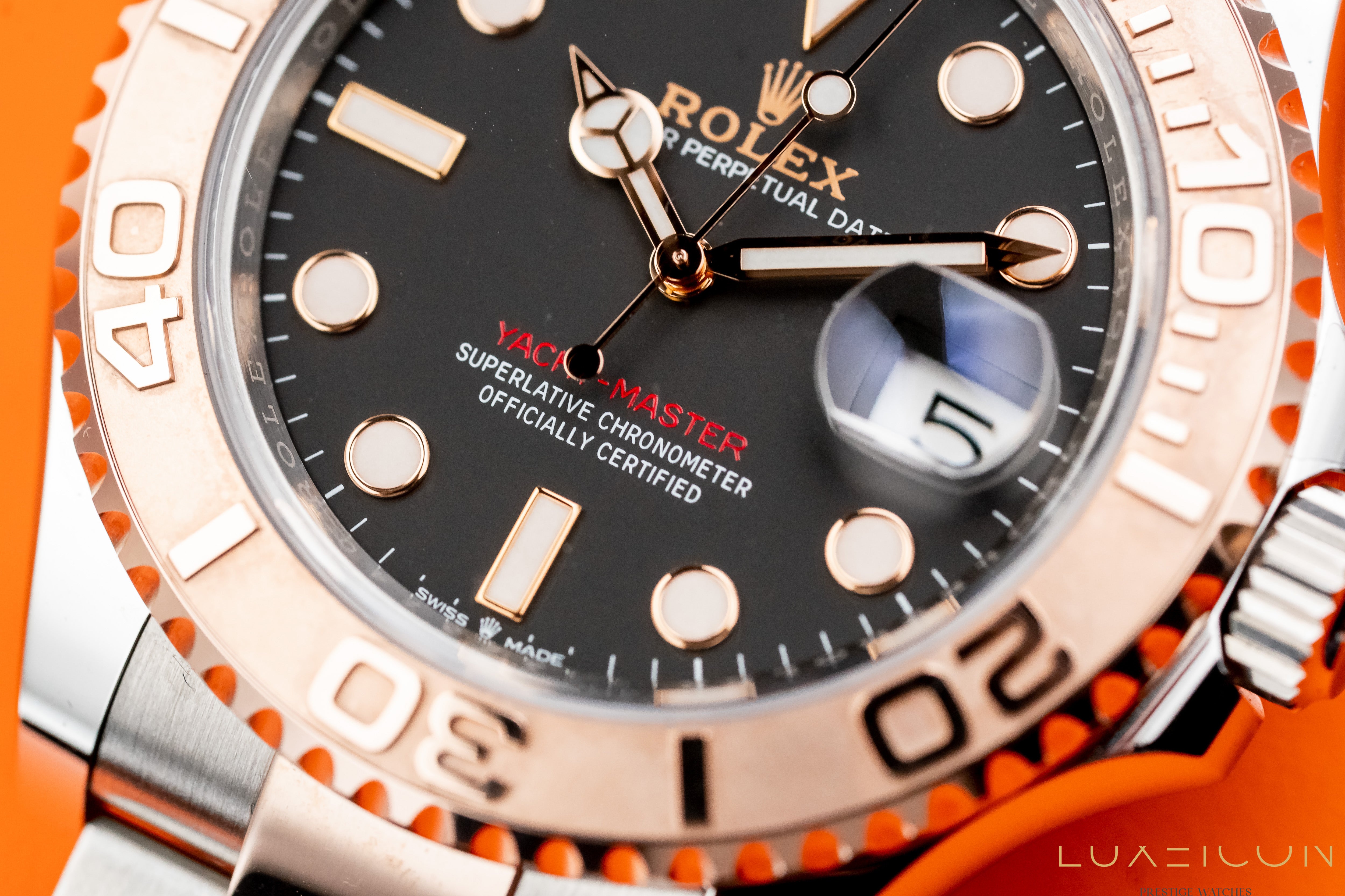 Rolex Yacht-Master 40mm Steel Rose Gold Black Dial 126621