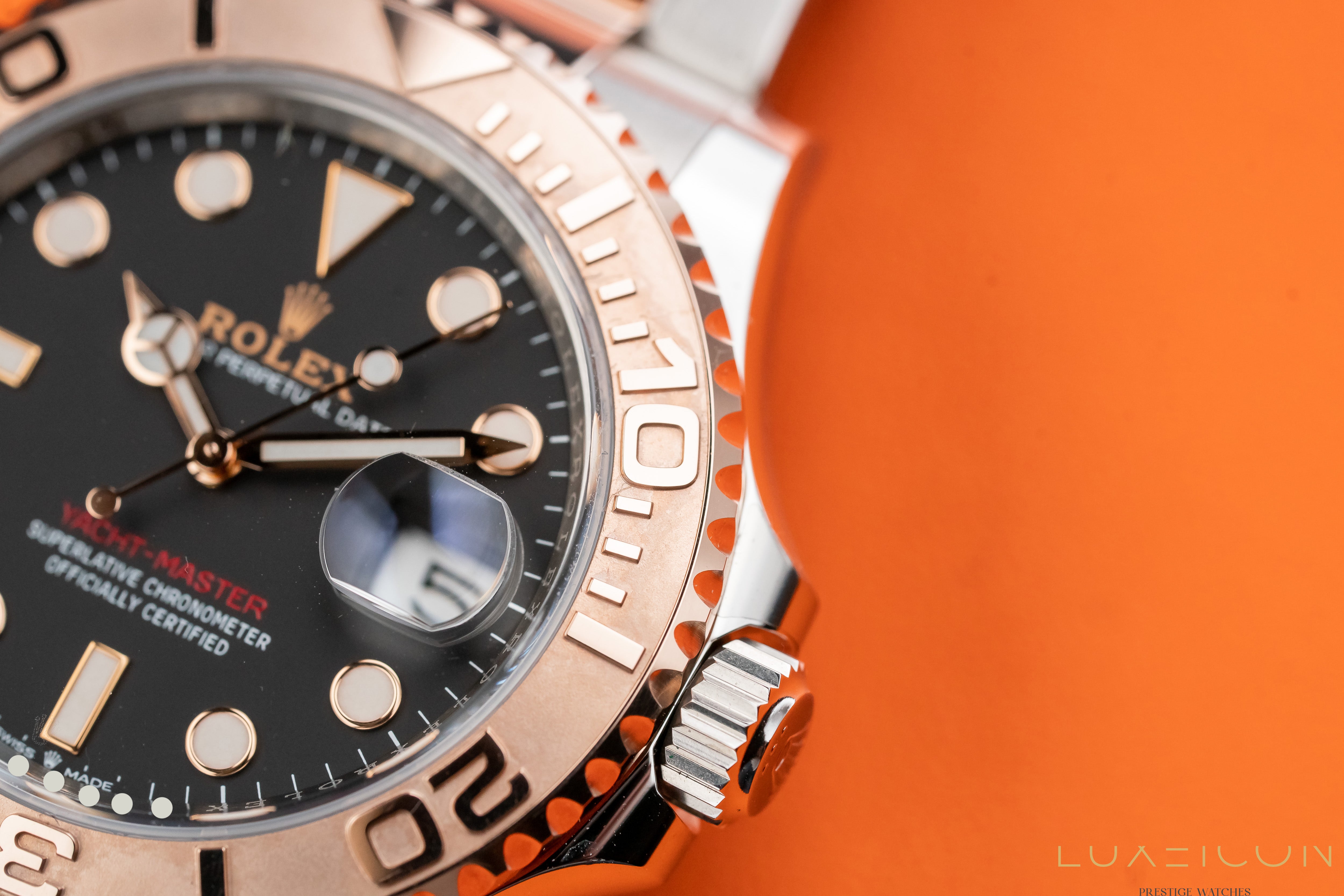 Rolex Yacht-Master 40mm Steel Rose Gold Black Dial 126621