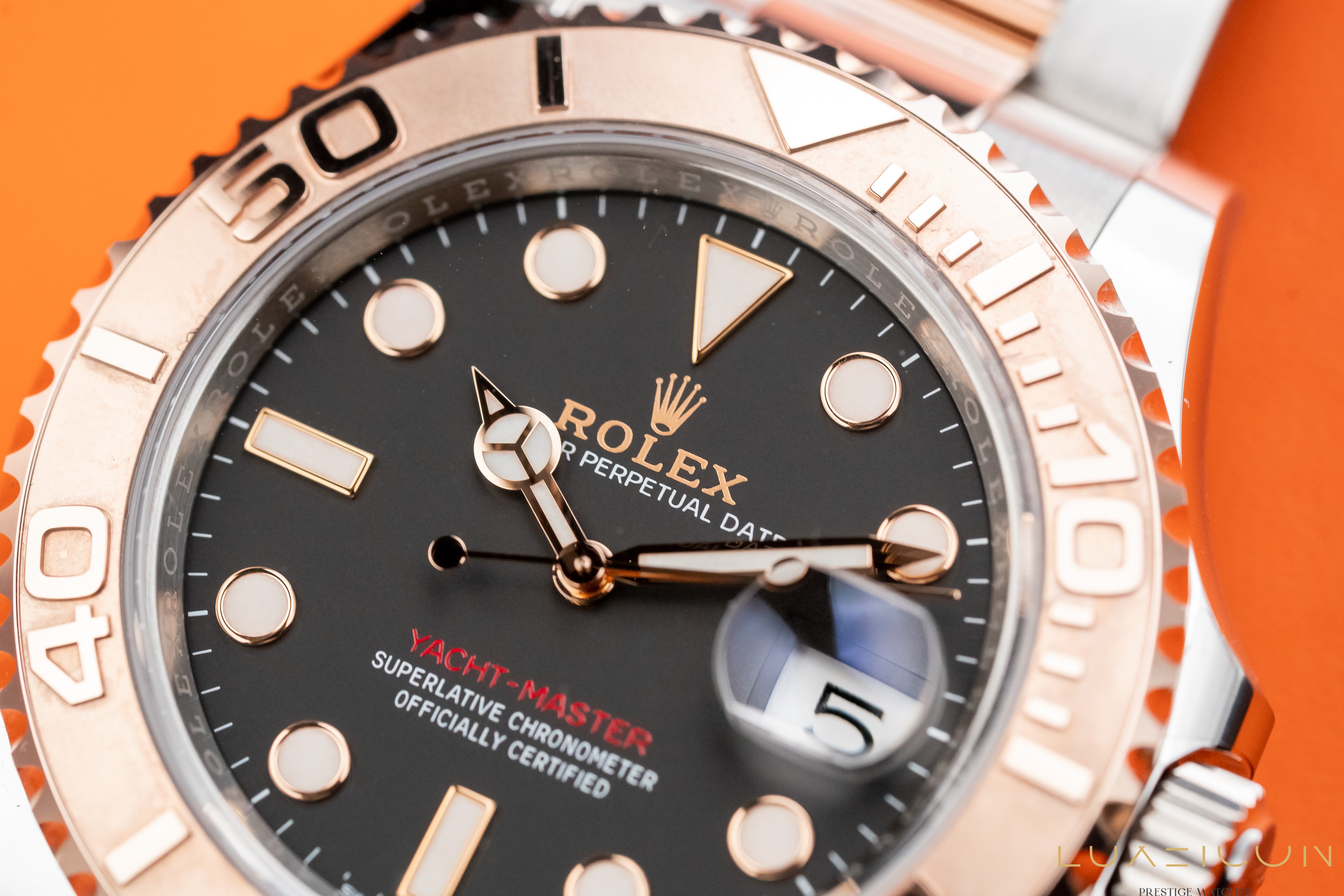 Rolex Yacht-Master 40mm Steel Rose Gold Black Dial 126621