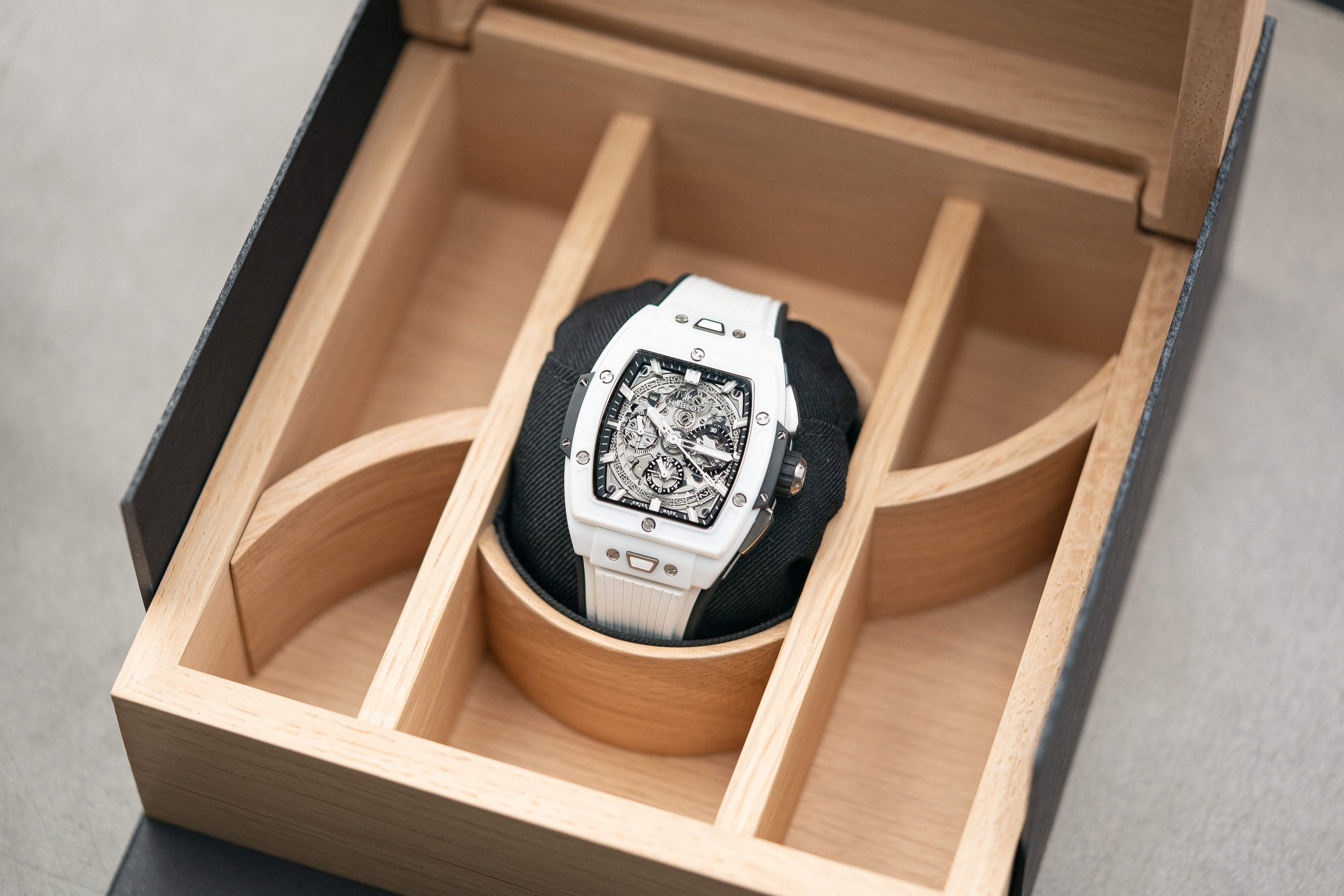 Hublot Spirit of Big Bang Chronograph White Ceramic Skeleton 42mm