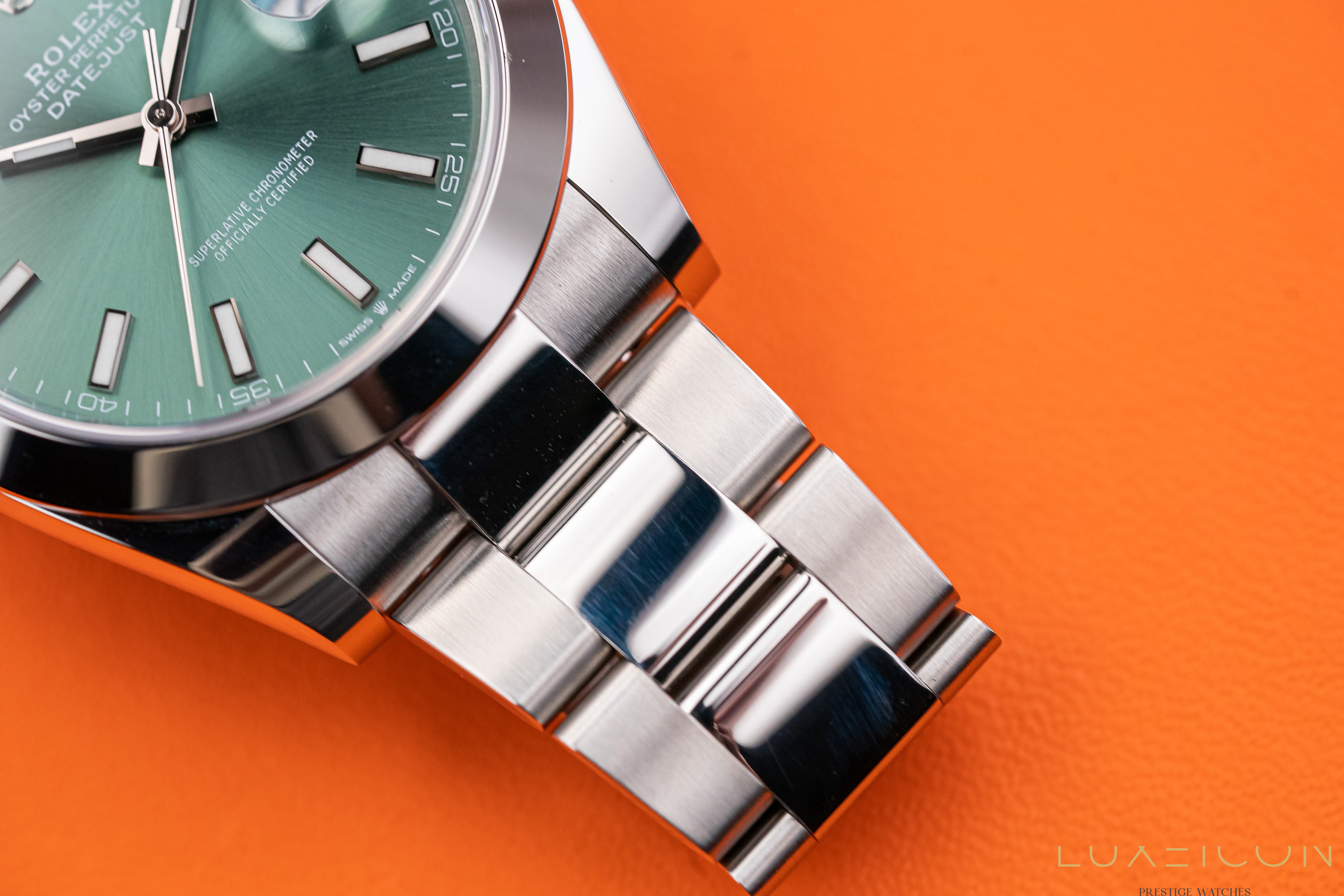 Rolex Datejust 41 126300 Stainless Steel Green Index Dial 41 mm 2023