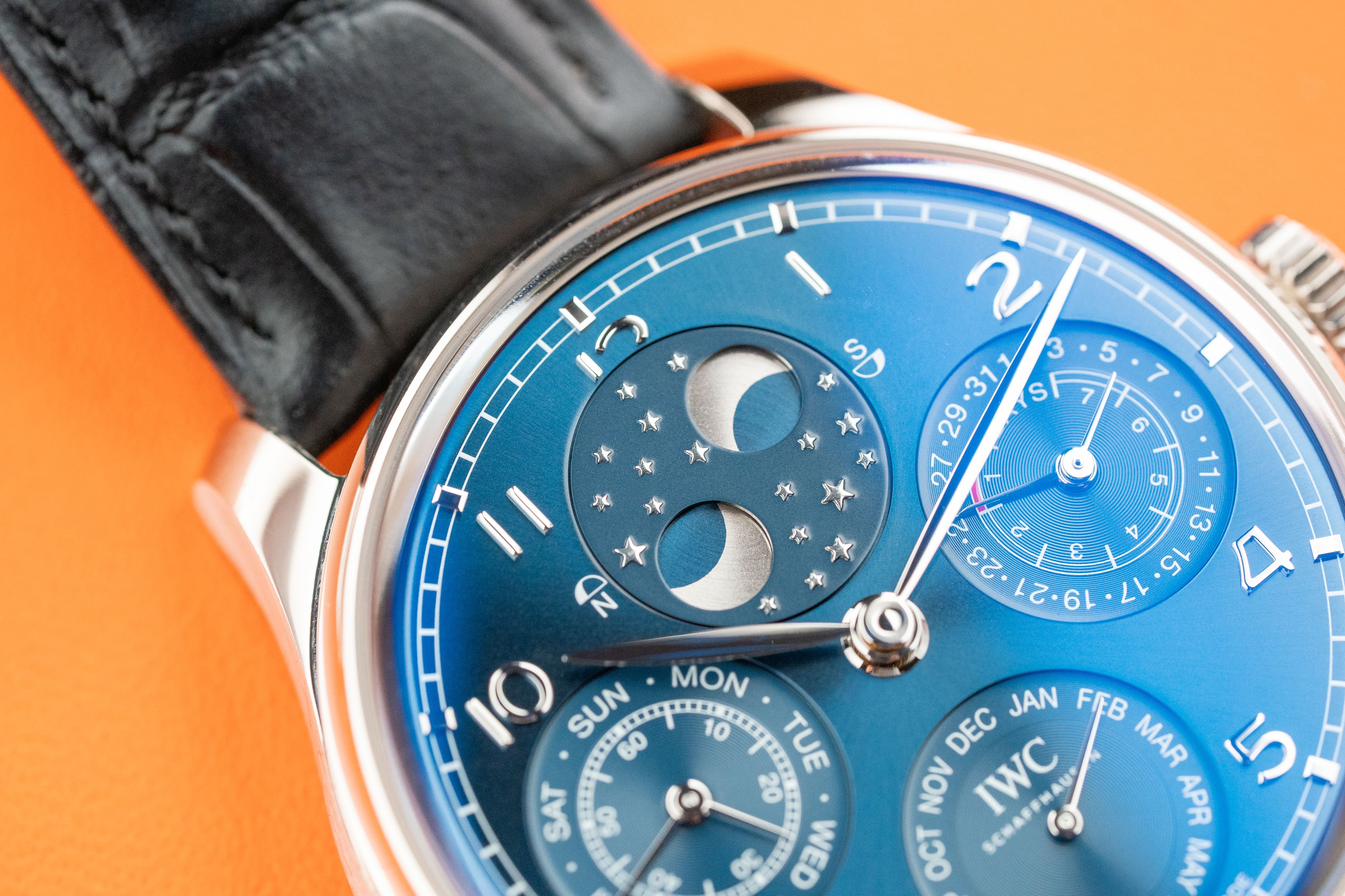 IWC Portuguese Perpetual Calendar Perpetual Double Moonphase White Gold 44mm IW503401