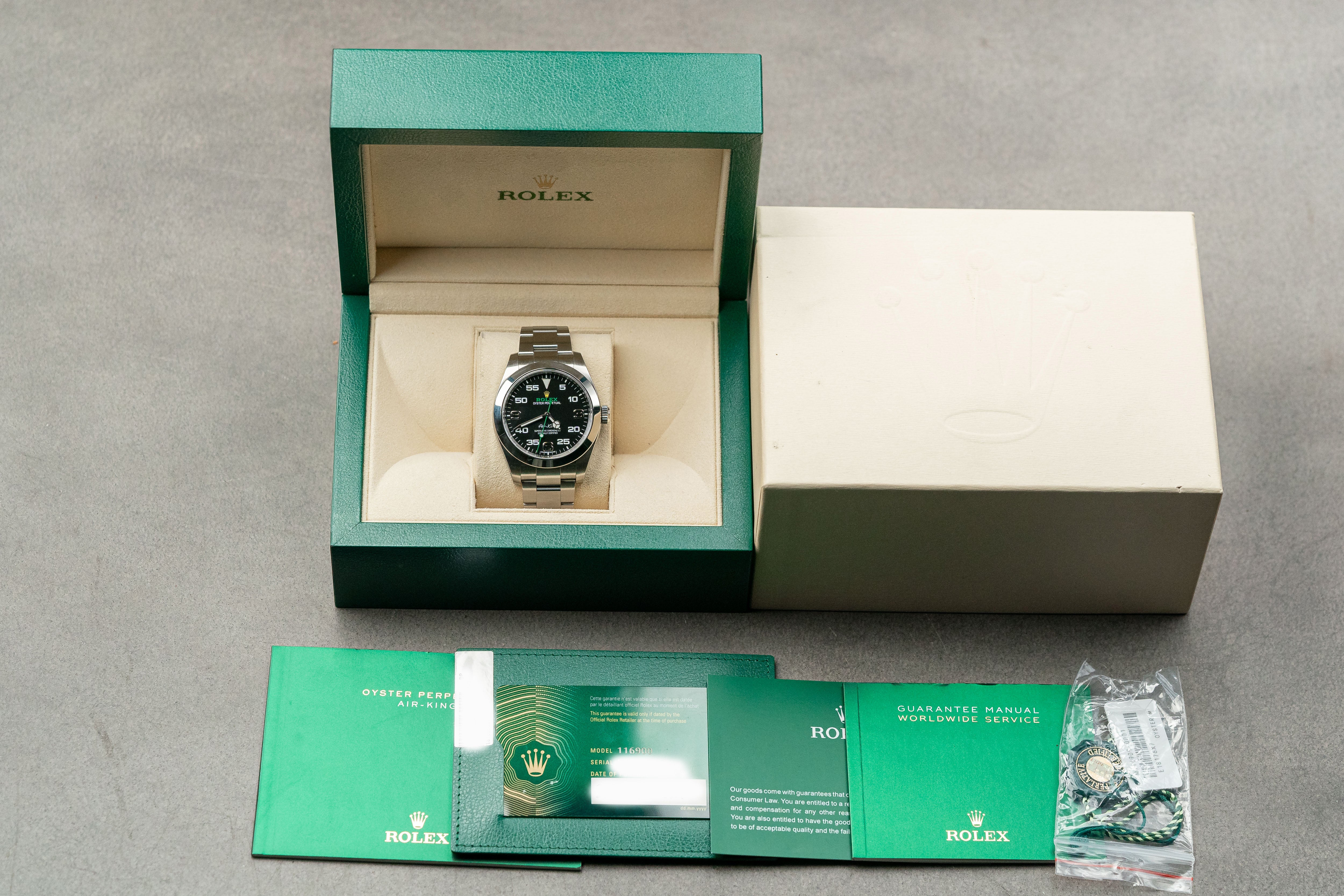 Rolex Air King Oyster Perpetual 40mm 116900 black dial