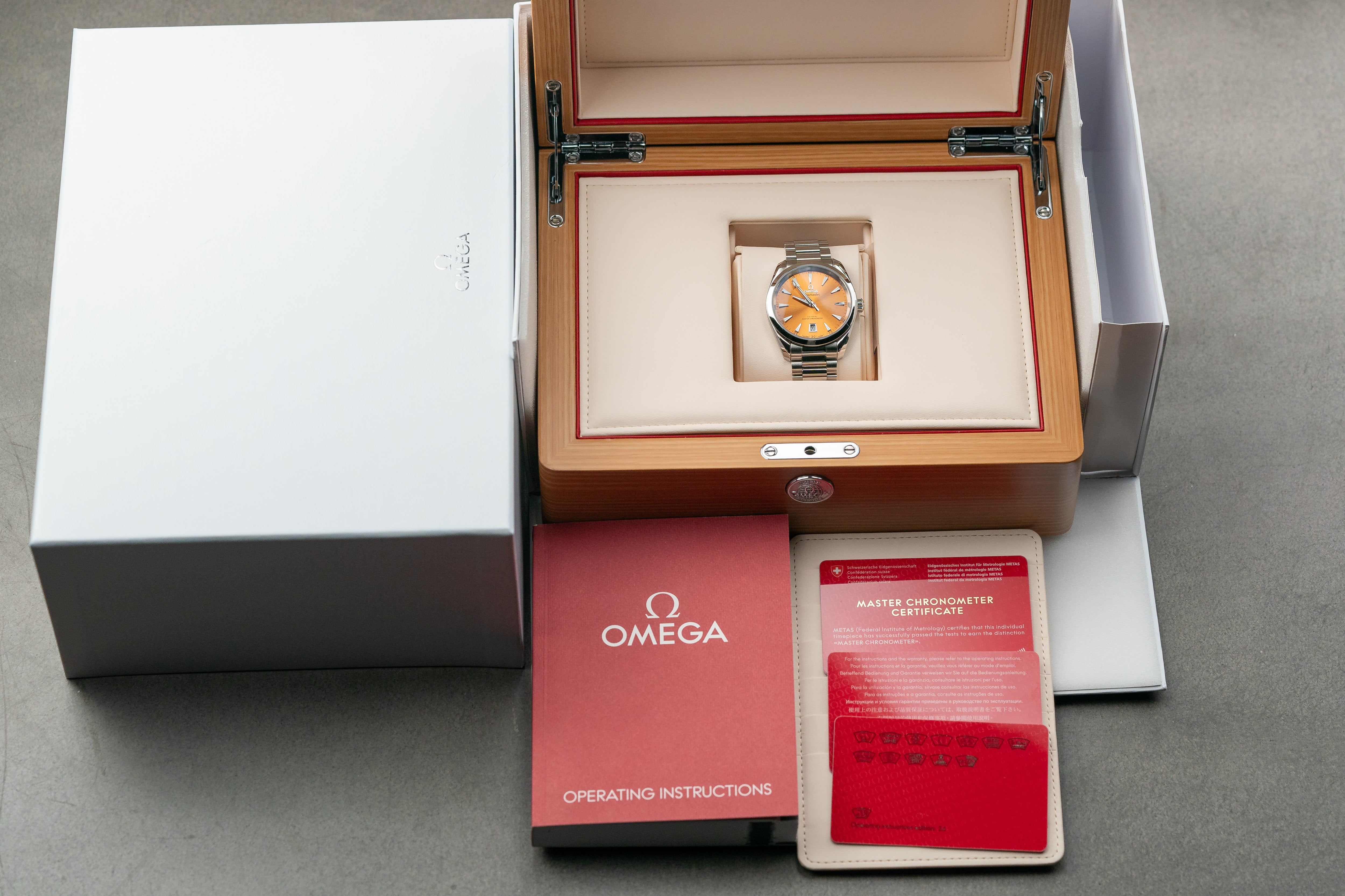 Omega Seamaster Aqua Terra Shades Co-Axial Master Chronometer Saffron 38mm