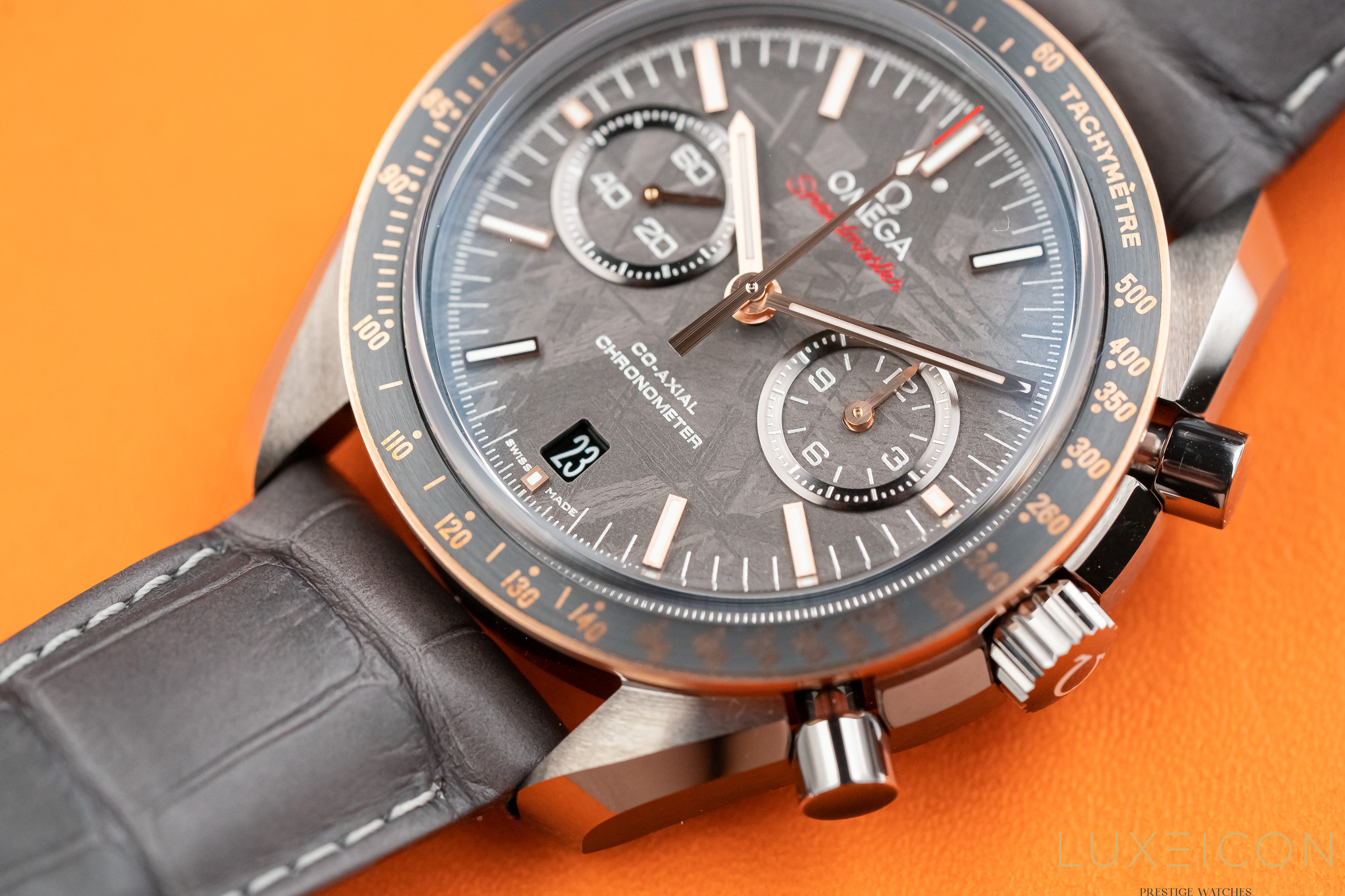 Omega Speedmaster Professional Moonwatch Co-Axial “Meteorite” 18K Sedna Gold & Ceramic 2021