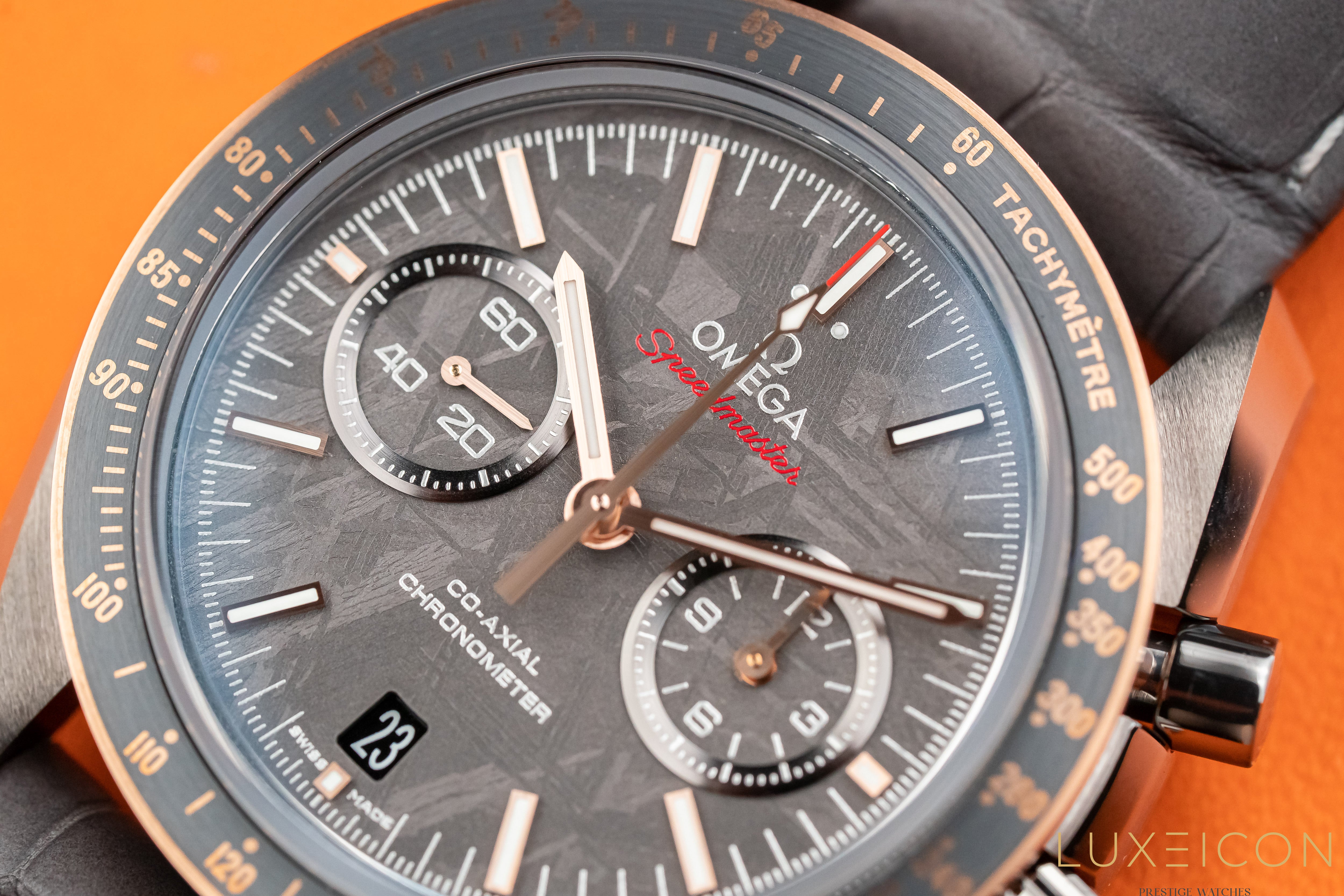 Omega Speedmaster Professional Moonwatch Co-Axial “Meteorite” 18K Sedna Gold & Ceramic 2021