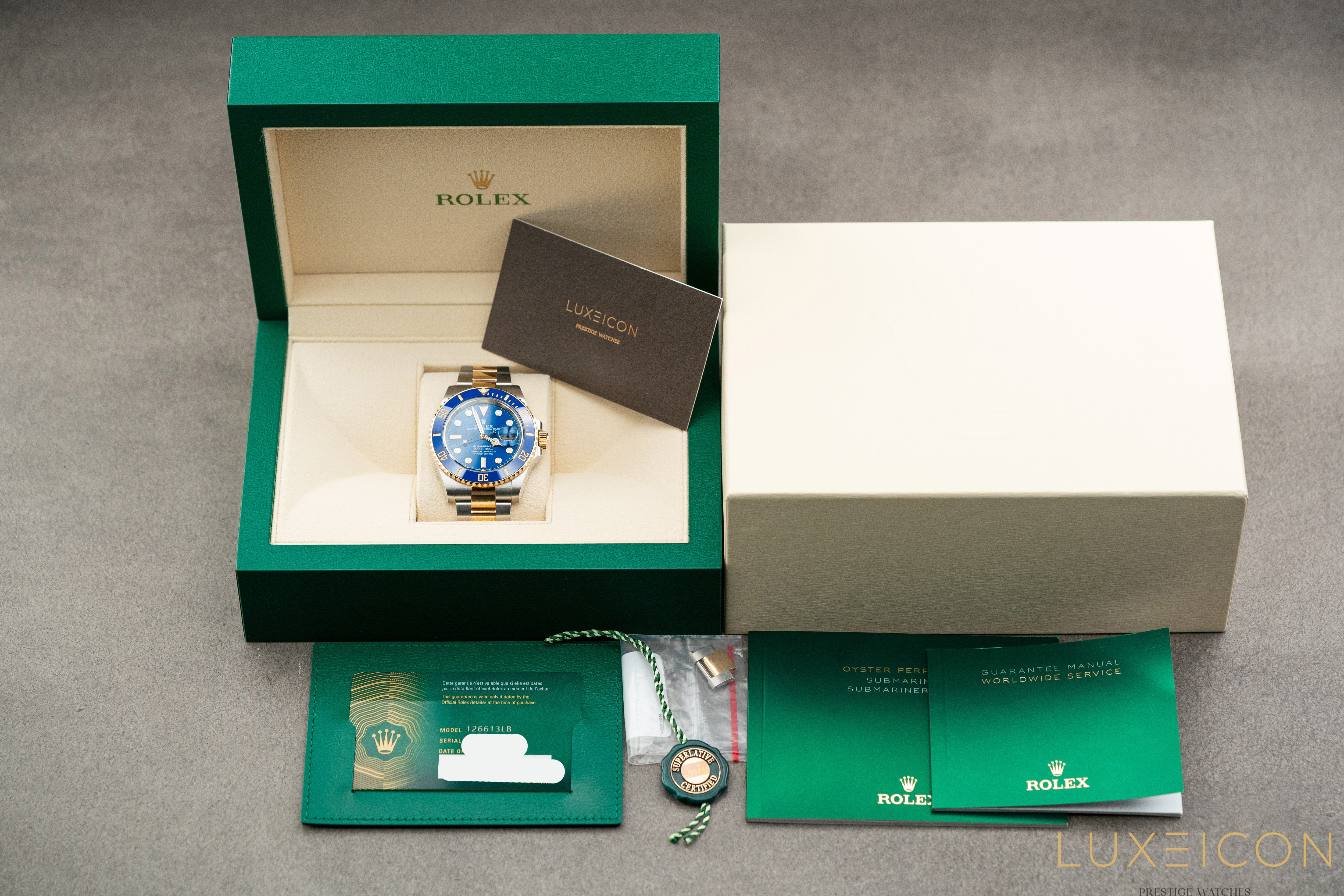 Rolex Submariner Date 41mm Blue Dial 18ct Gold Steel 126613LB