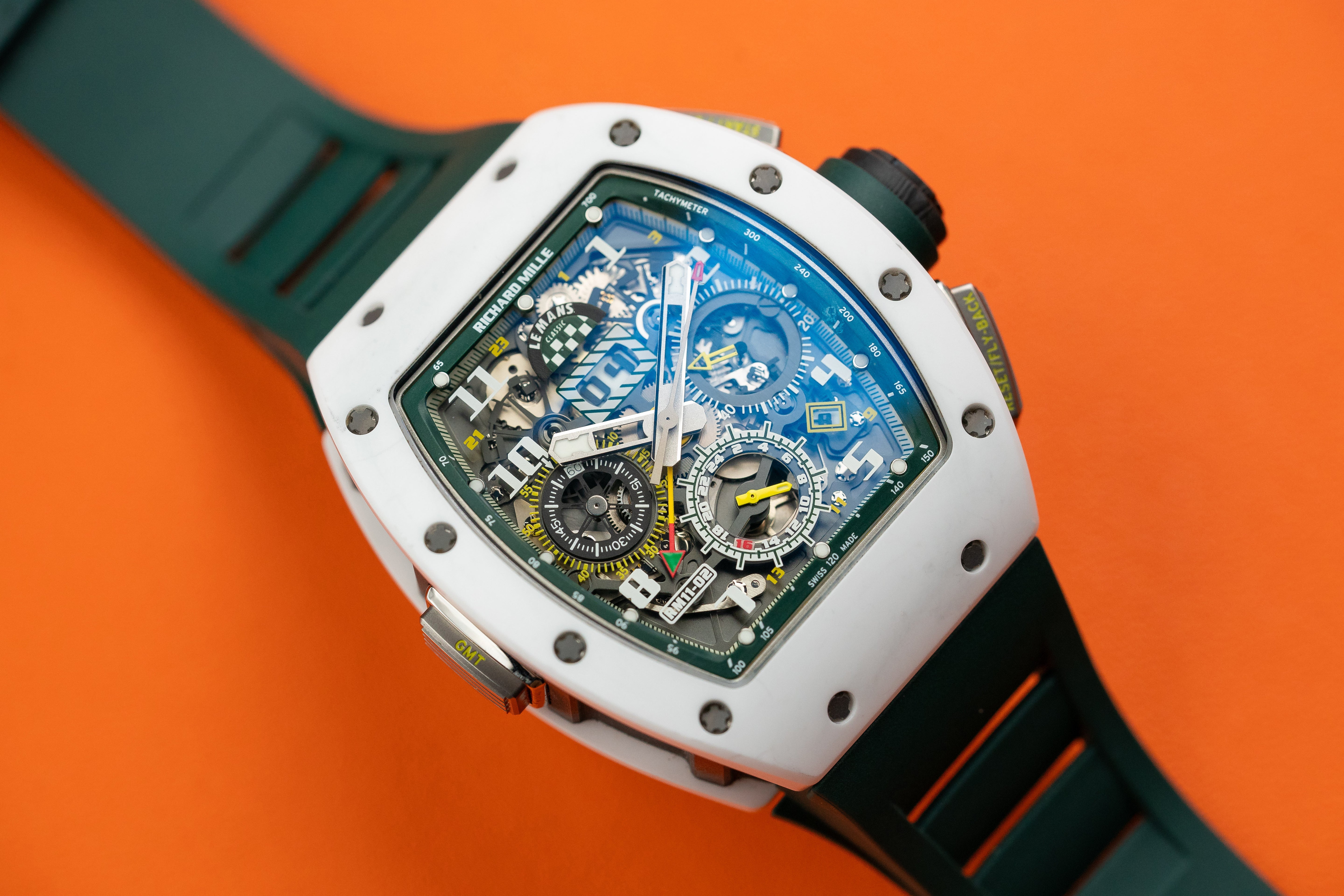 Richard Mille RM11-02 Le Mans Classic white Ceramic Skeleton Dial 2018