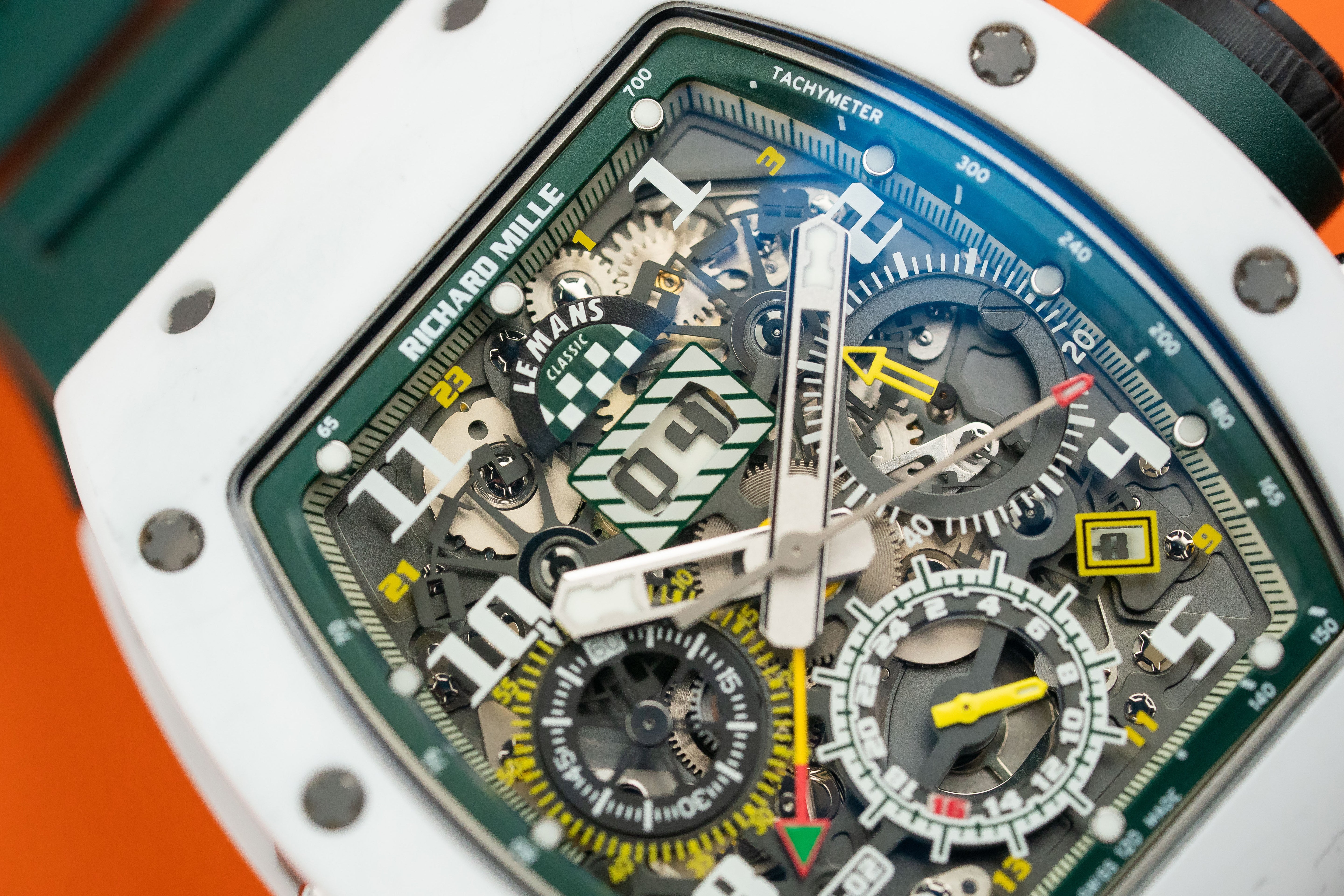 Richard Mille RM11-02 Le Mans Classic white Ceramic Skeleton Dial 2018