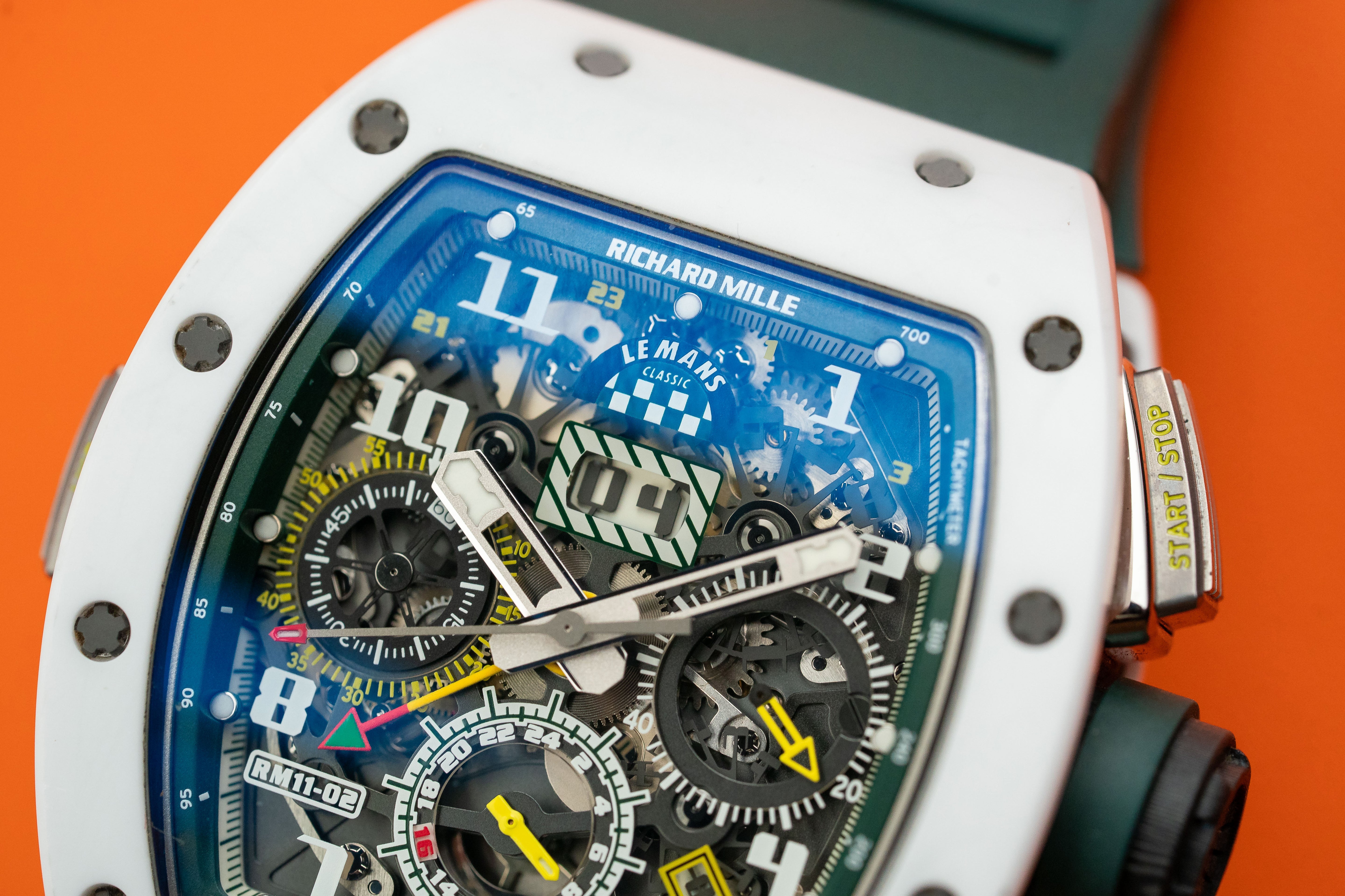 Richard Mille RM11-02 Le Mans Classic white Ceramic Skeleton Dial 2018