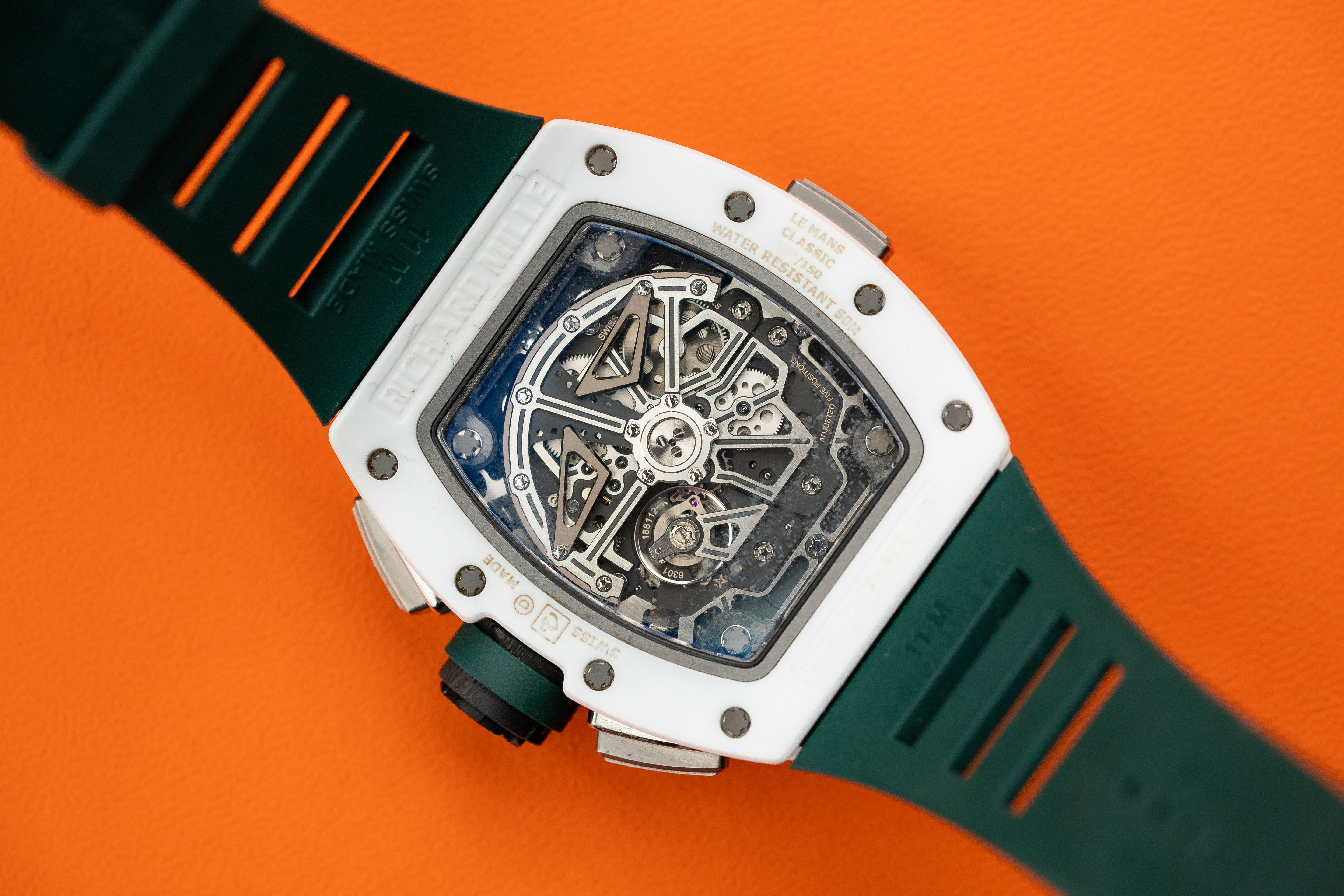 Richard Mille RM11-02 Le Mans Classic white Ceramic Skeleton Dial 2018