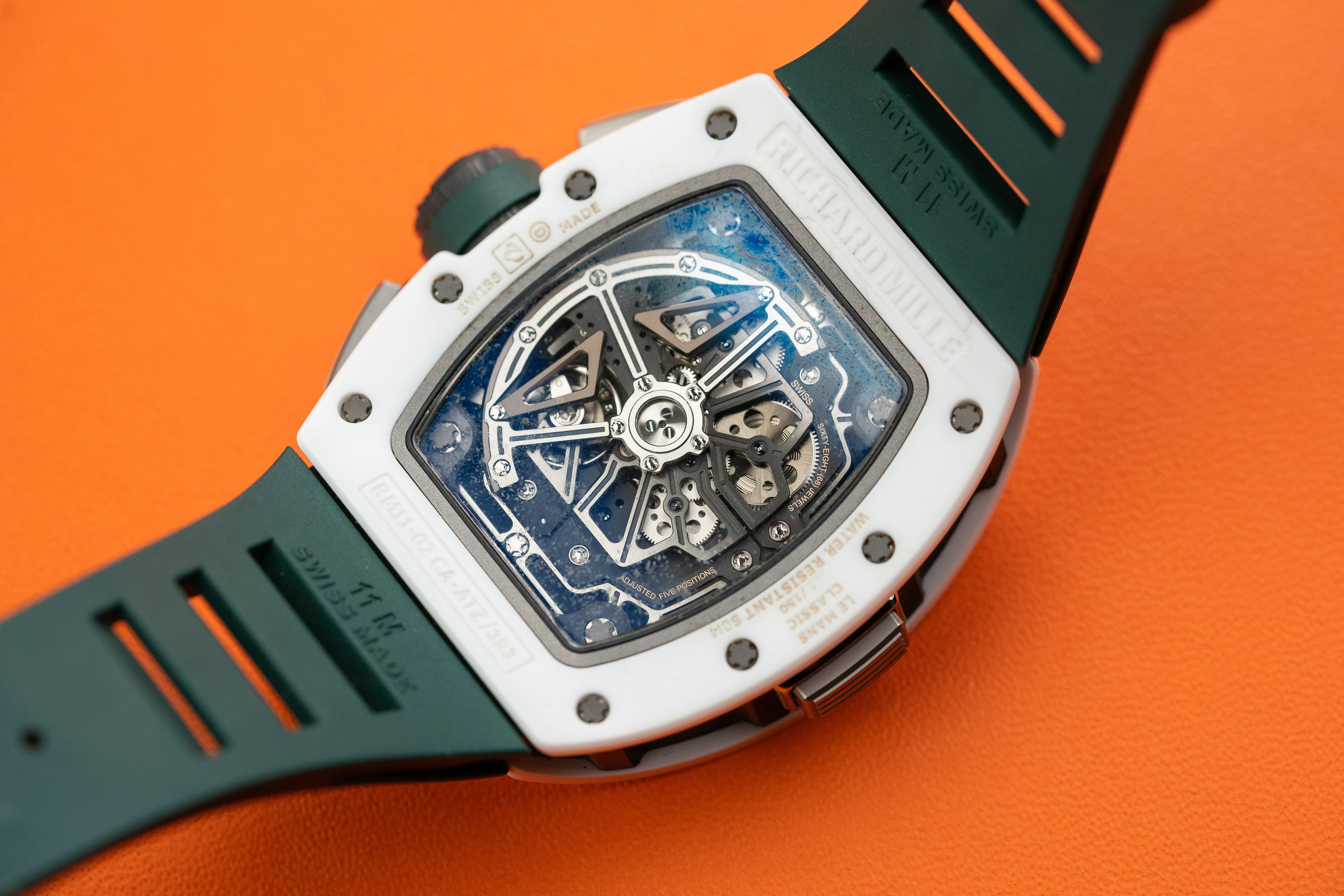 Richard Mille RM11-02 Le Mans Classic white Ceramic Skeleton Dial 2018