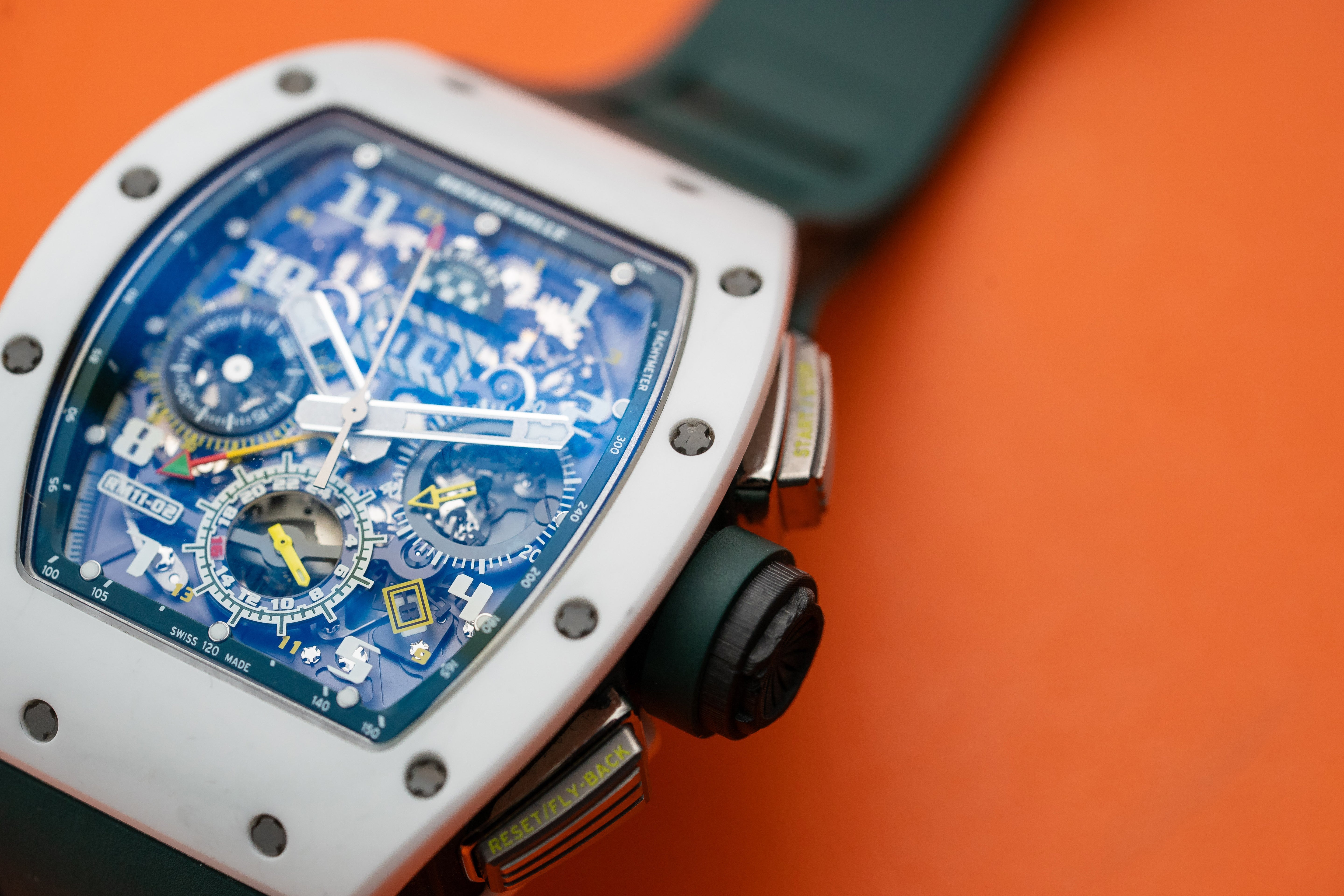 Richard Mille RM11-02 Le Mans Classic white Ceramic Skeleton Dial 2018