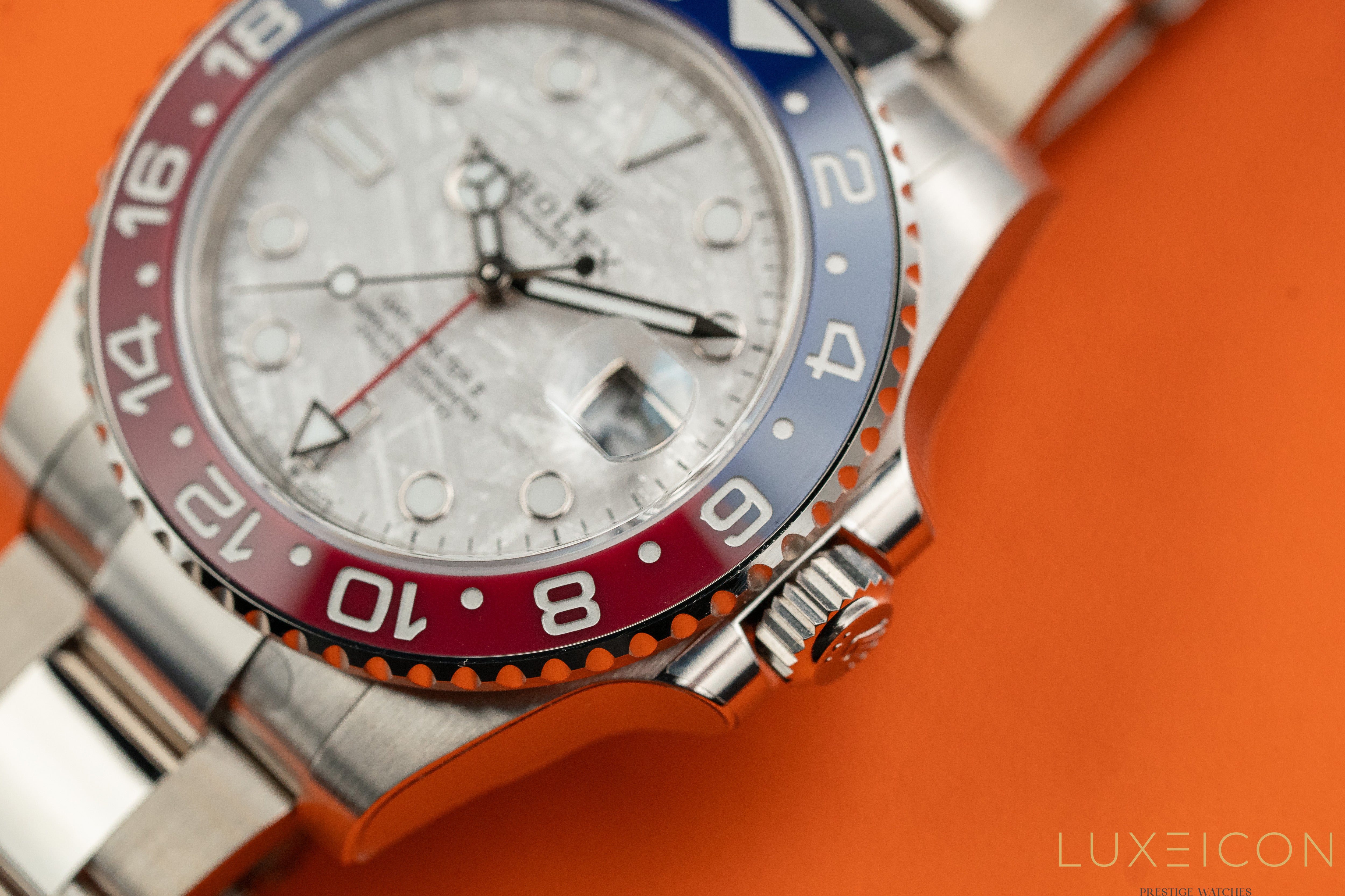 Rolex GMT-Master II White Gold Pepsi Meteorite Dial 126719BLRO