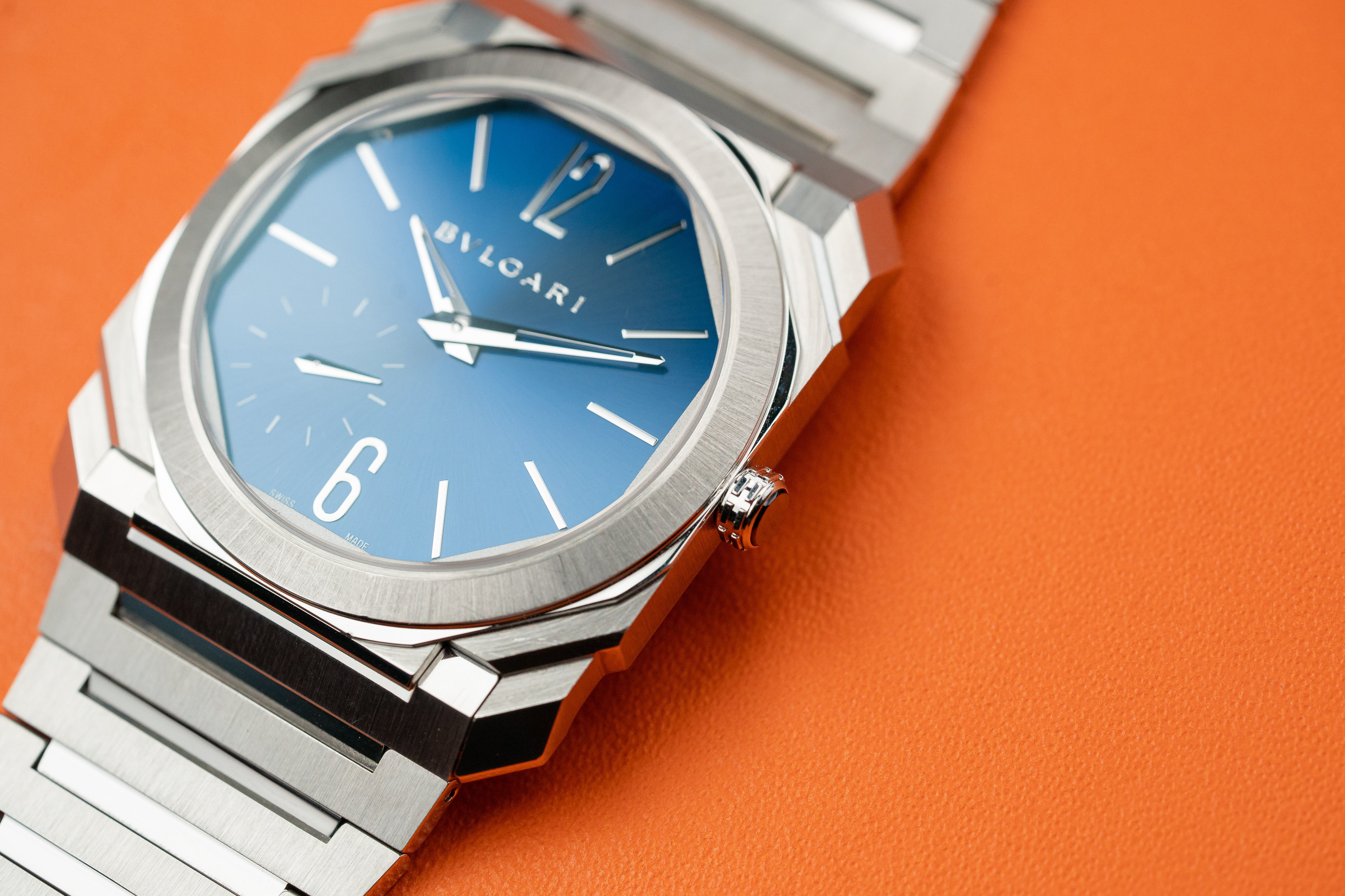 Bulgari Octo 103431 Finissimo Extra Thin 40mm Automatic Blue Dial