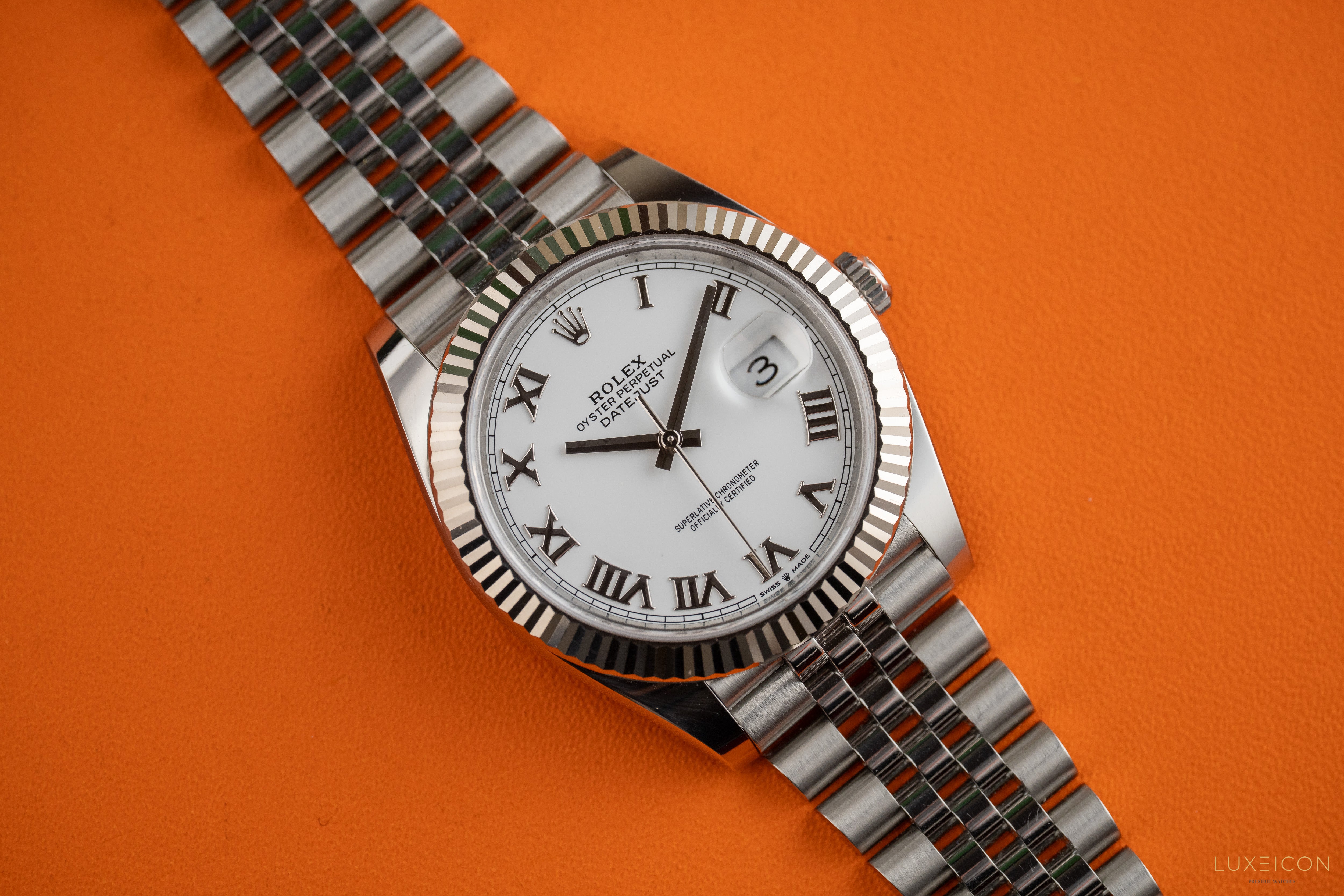 Rolex Datejust 41mm Stainless Steel 126334 White Roman 2024