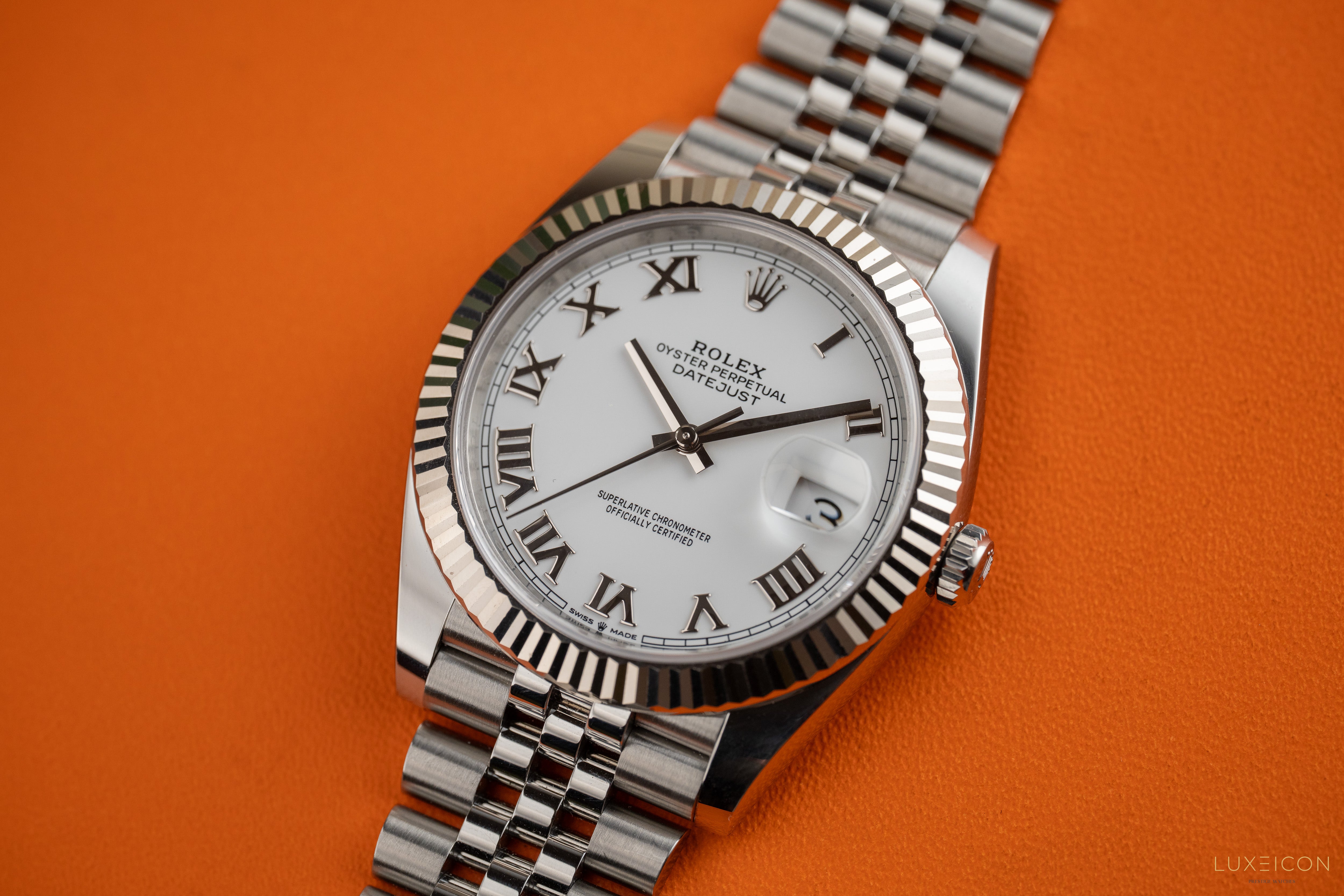 Rolex Datejust 41mm Stainless Steel 126334 White Roman 2024