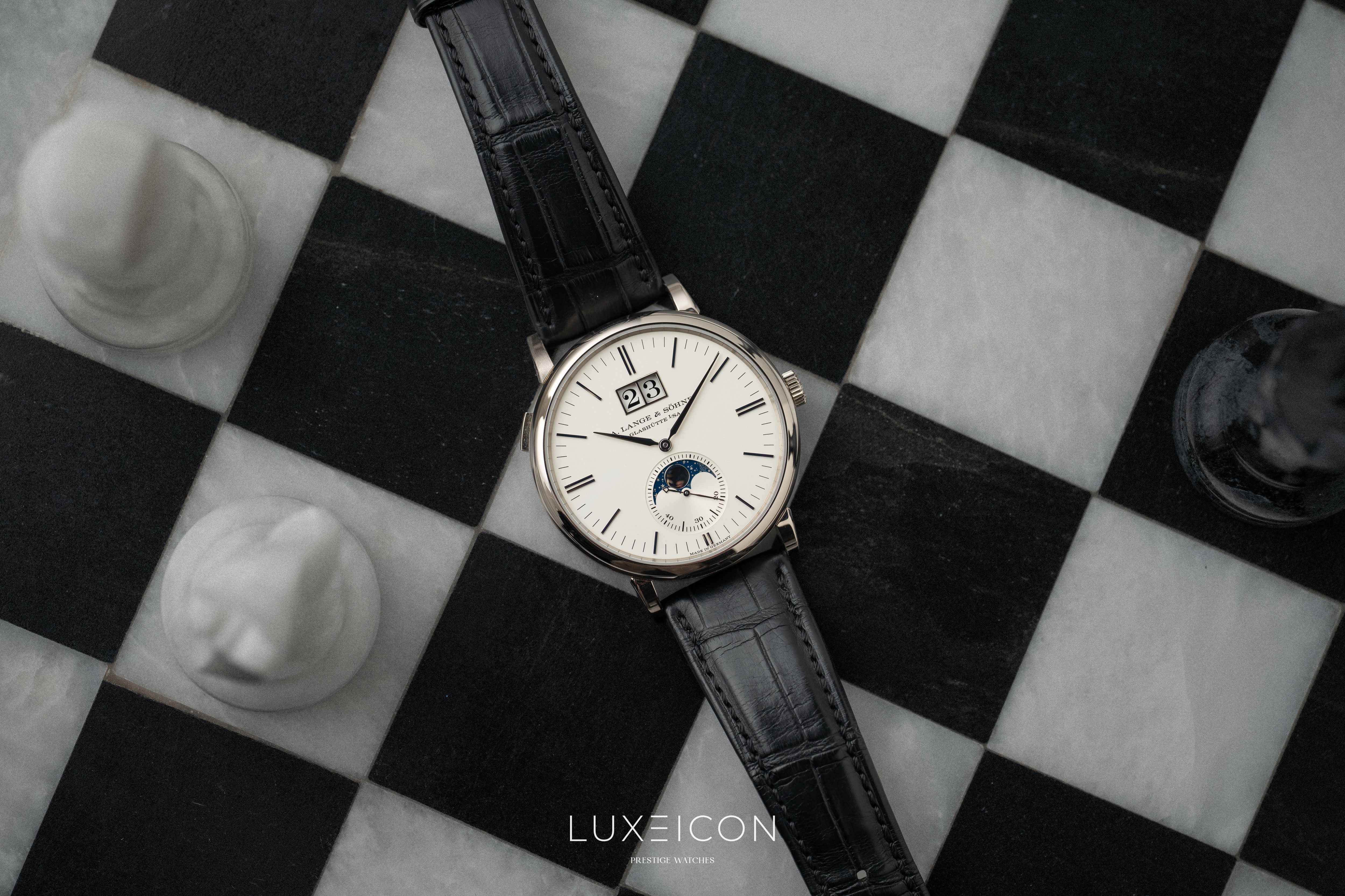 A. Lange & Söhne Saxonia 384.026 Moon Phase Automatic White gold 2022