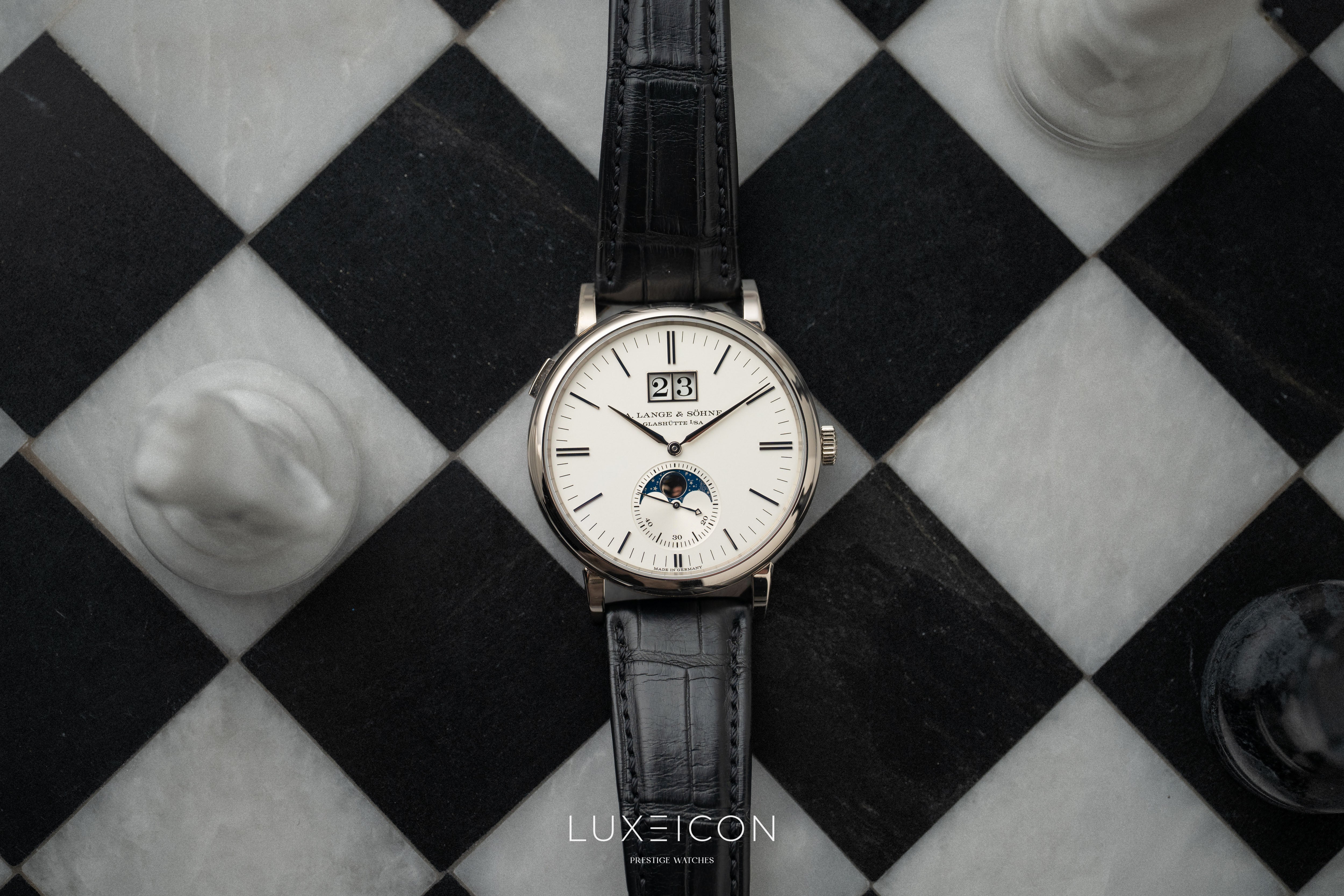 A. Lange & Söhne Saxonia 384.026 Moon Phase Automatic White gold 2022