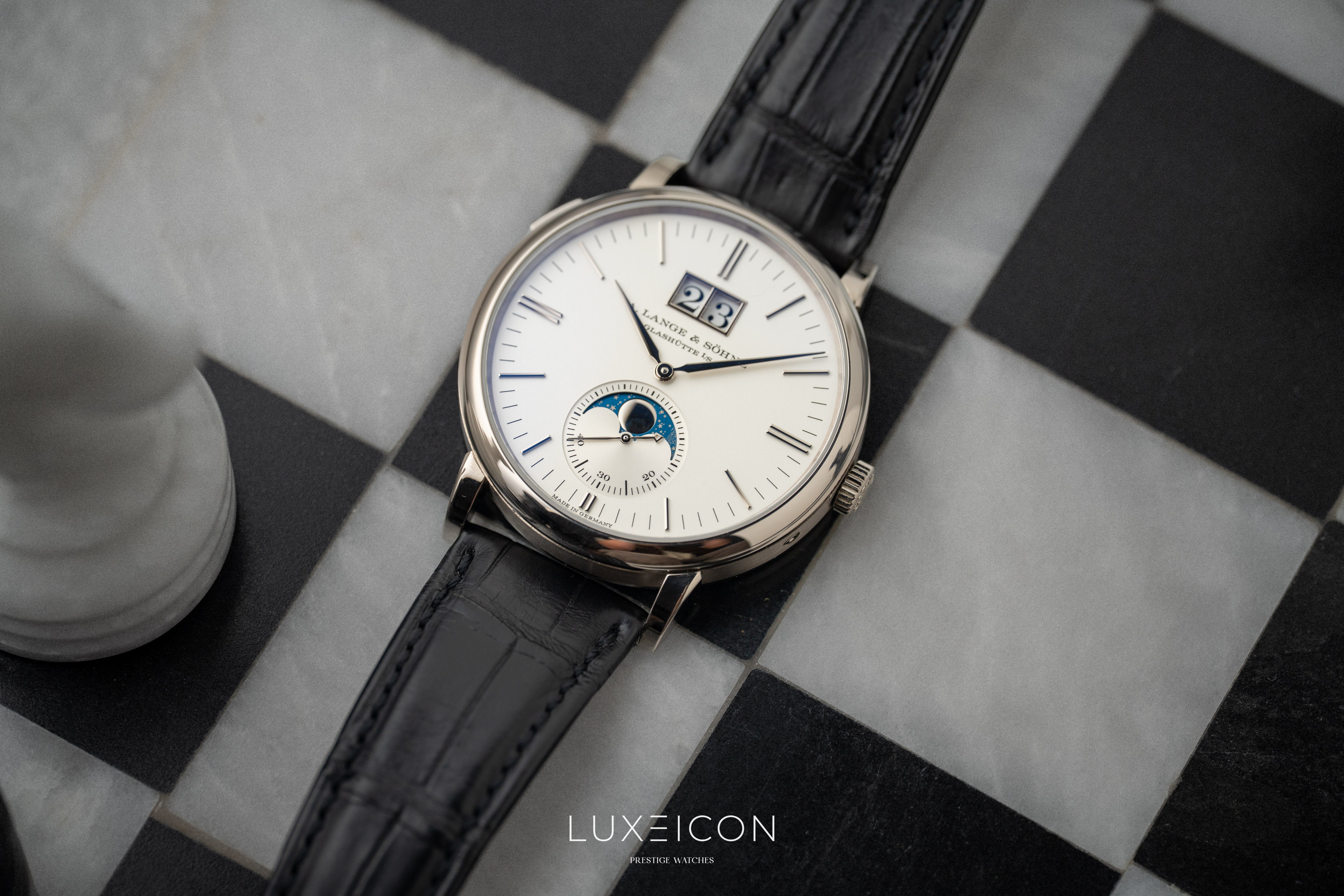 A. Lange & Söhne Saxonia 384.026 Moon Phase Automatic White gold 2022