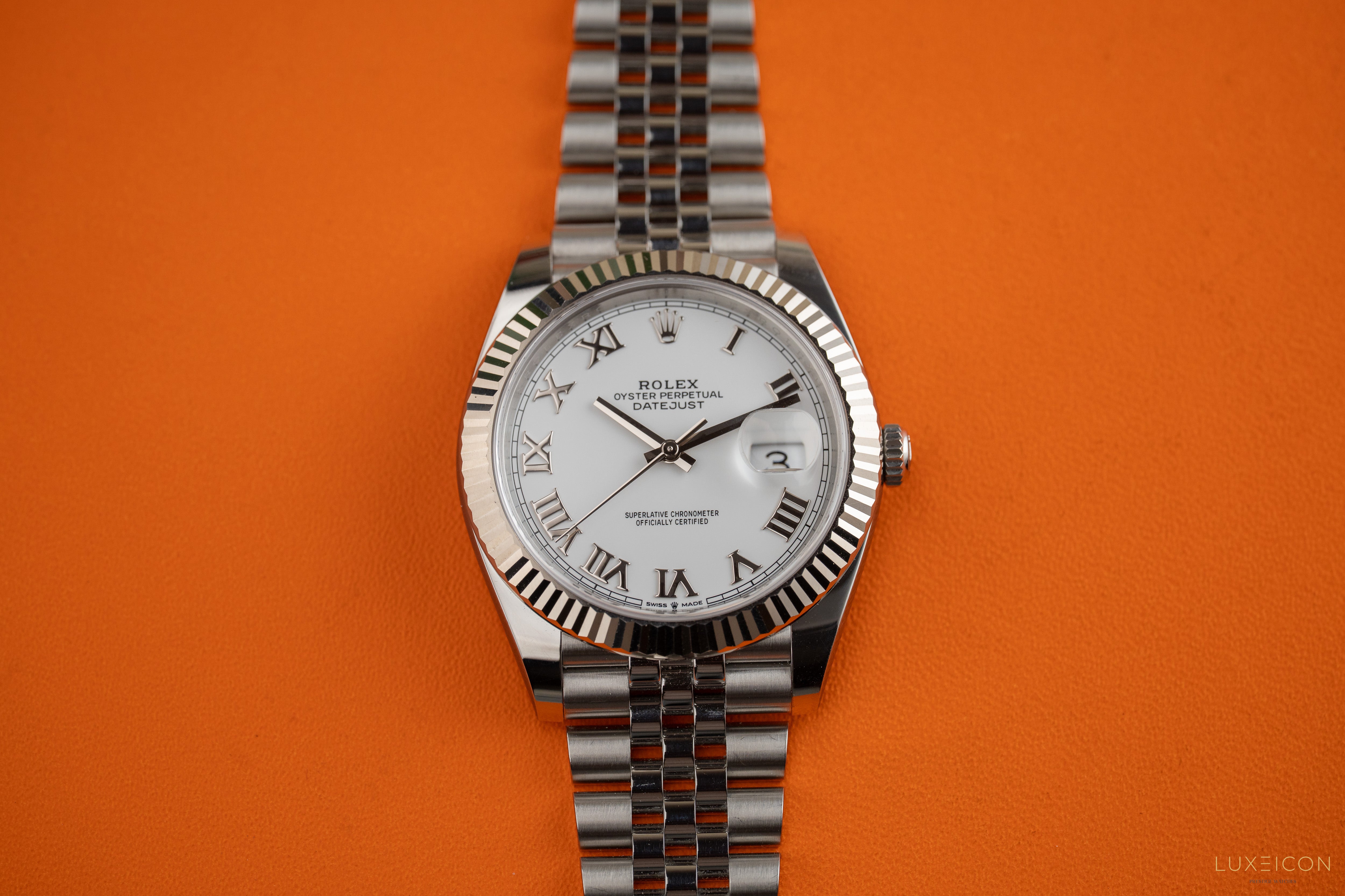 Rolex Datejust 41mm Stainless Steel 126334 White Roman 2024