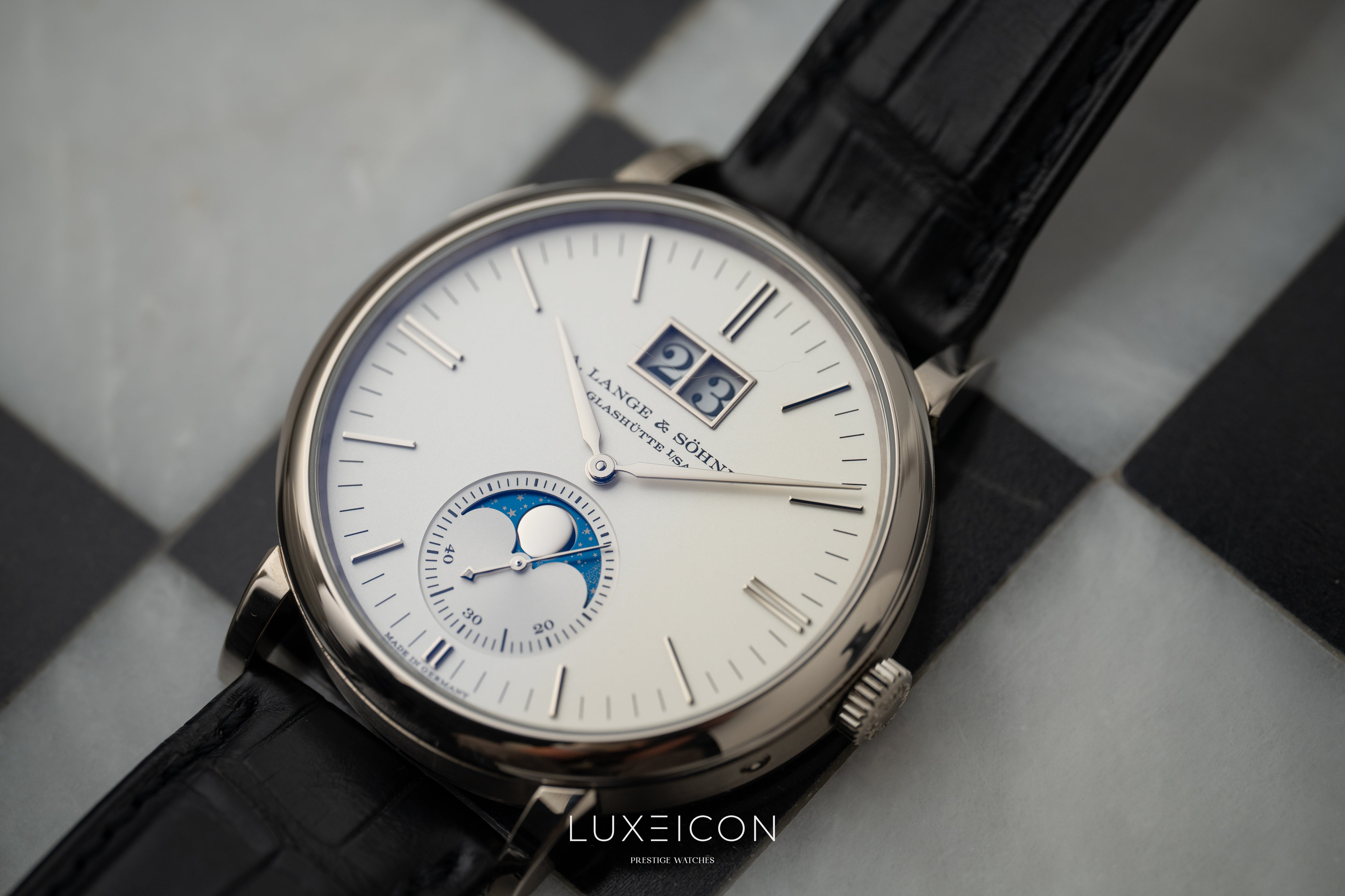 A. Lange & Söhne Saxonia 384.026 Moon Phase Automatic White gold 2022