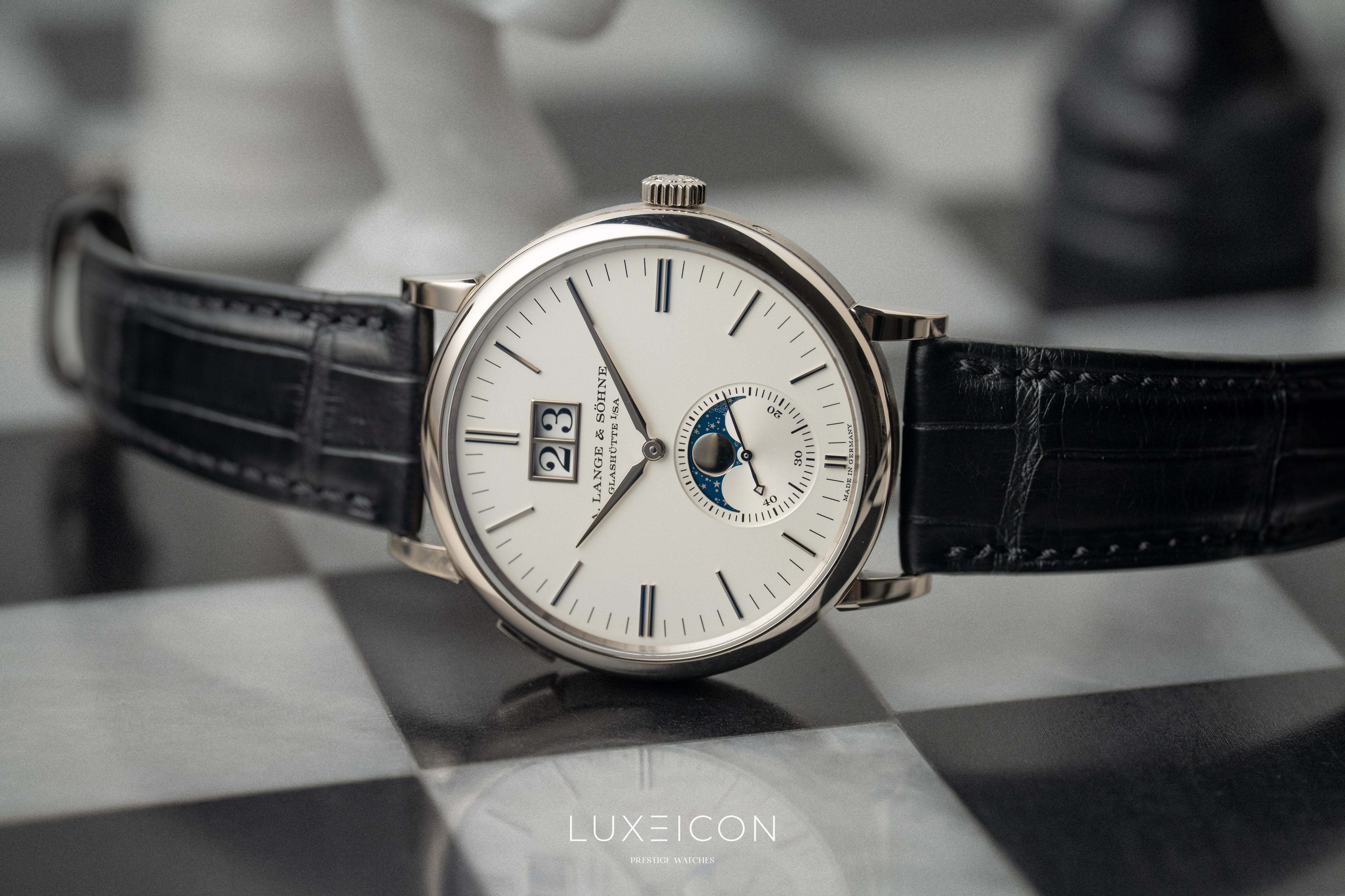 A. Lange & Söhne Saxonia 384.026 Moon Phase Automatic White gold 2022