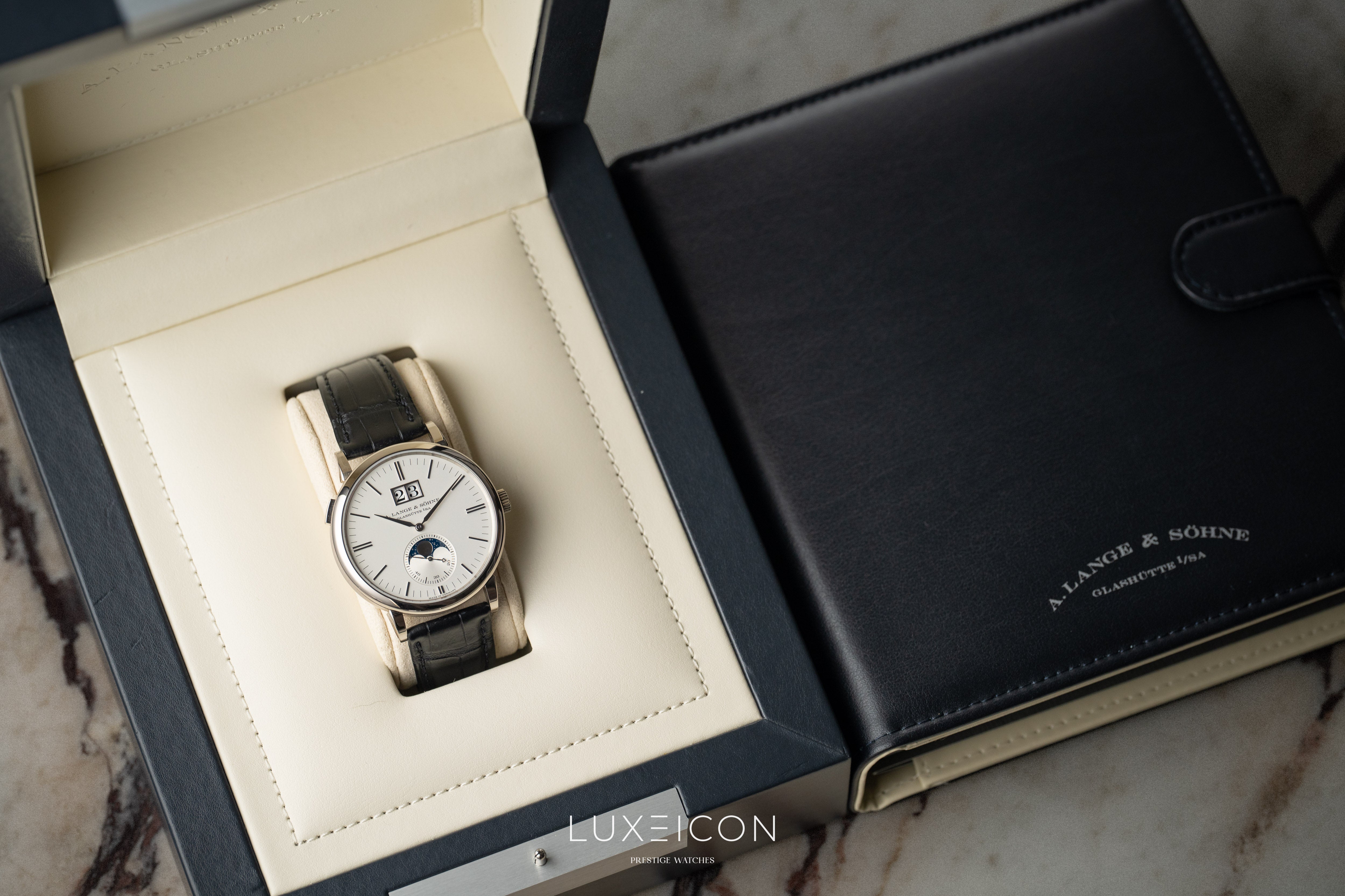 A. Lange & Söhne Saxonia 384.026 Moon Phase Automatic White gold 2022