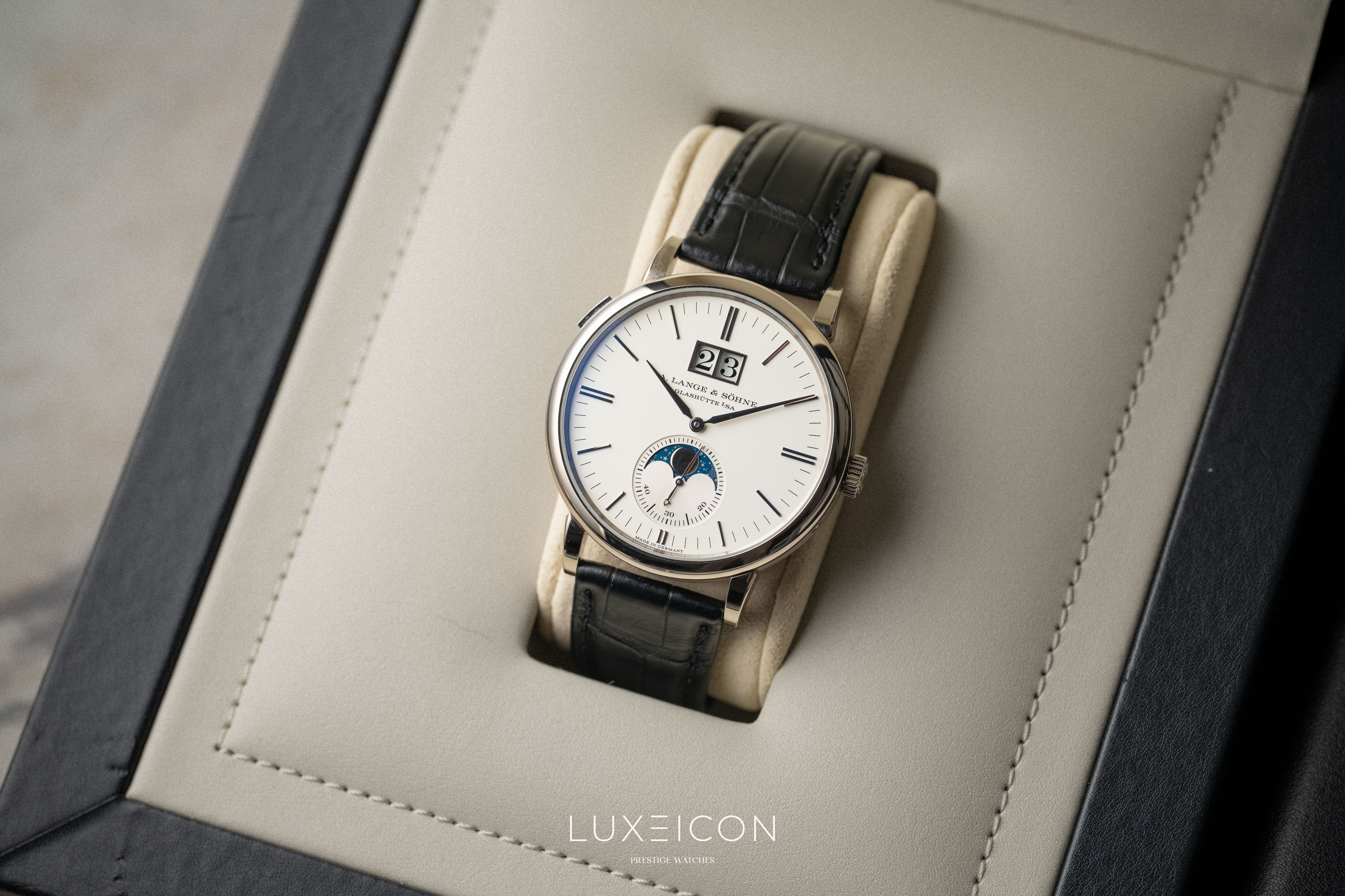 A. Lange & Söhne Saxonia 384.026 Moon Phase Automatic White gold 2022