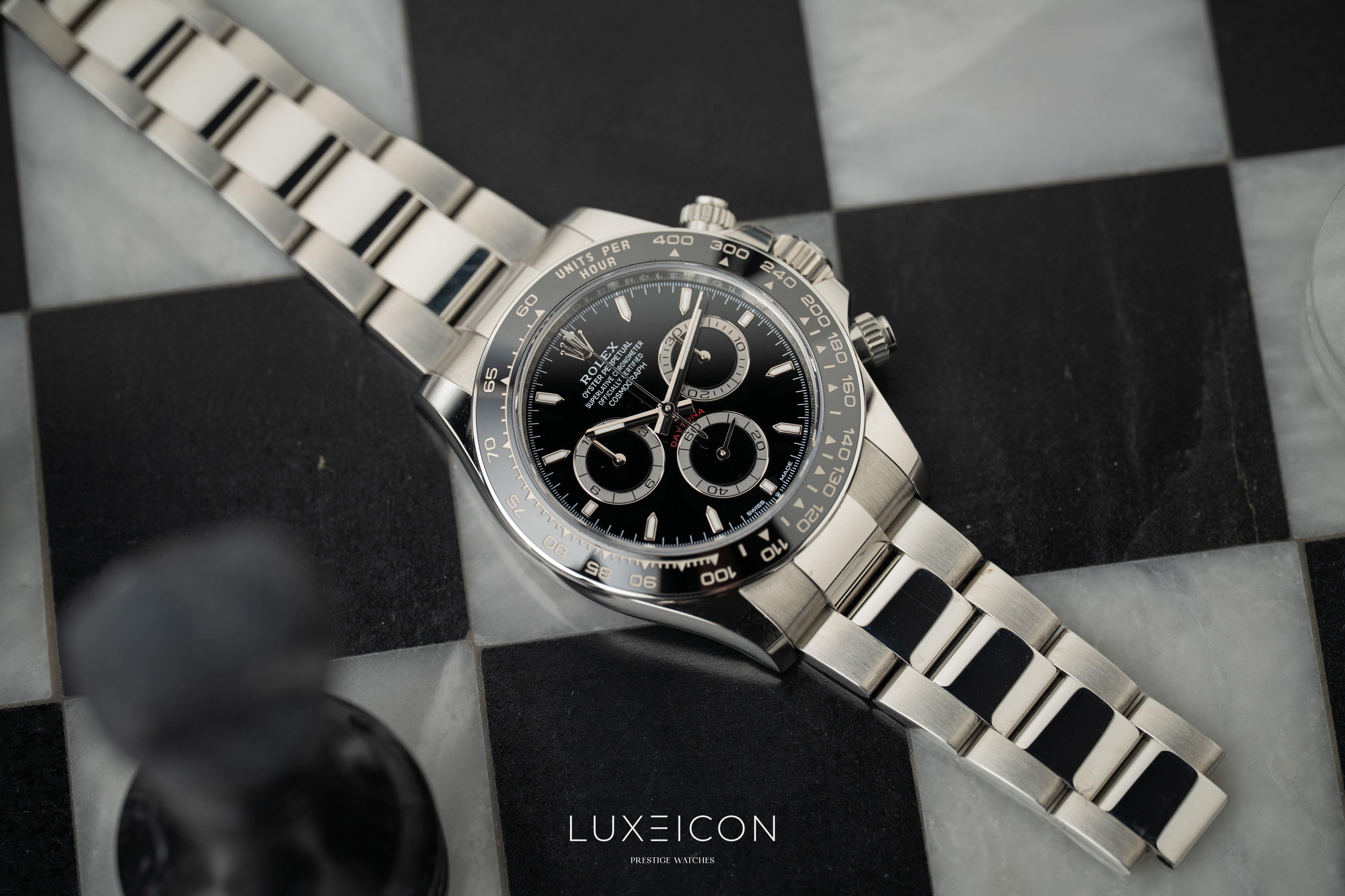 Rolex Daytona Cosmograph Black Dial Ceramic Bezel Godzilla 40mm 126500LN
