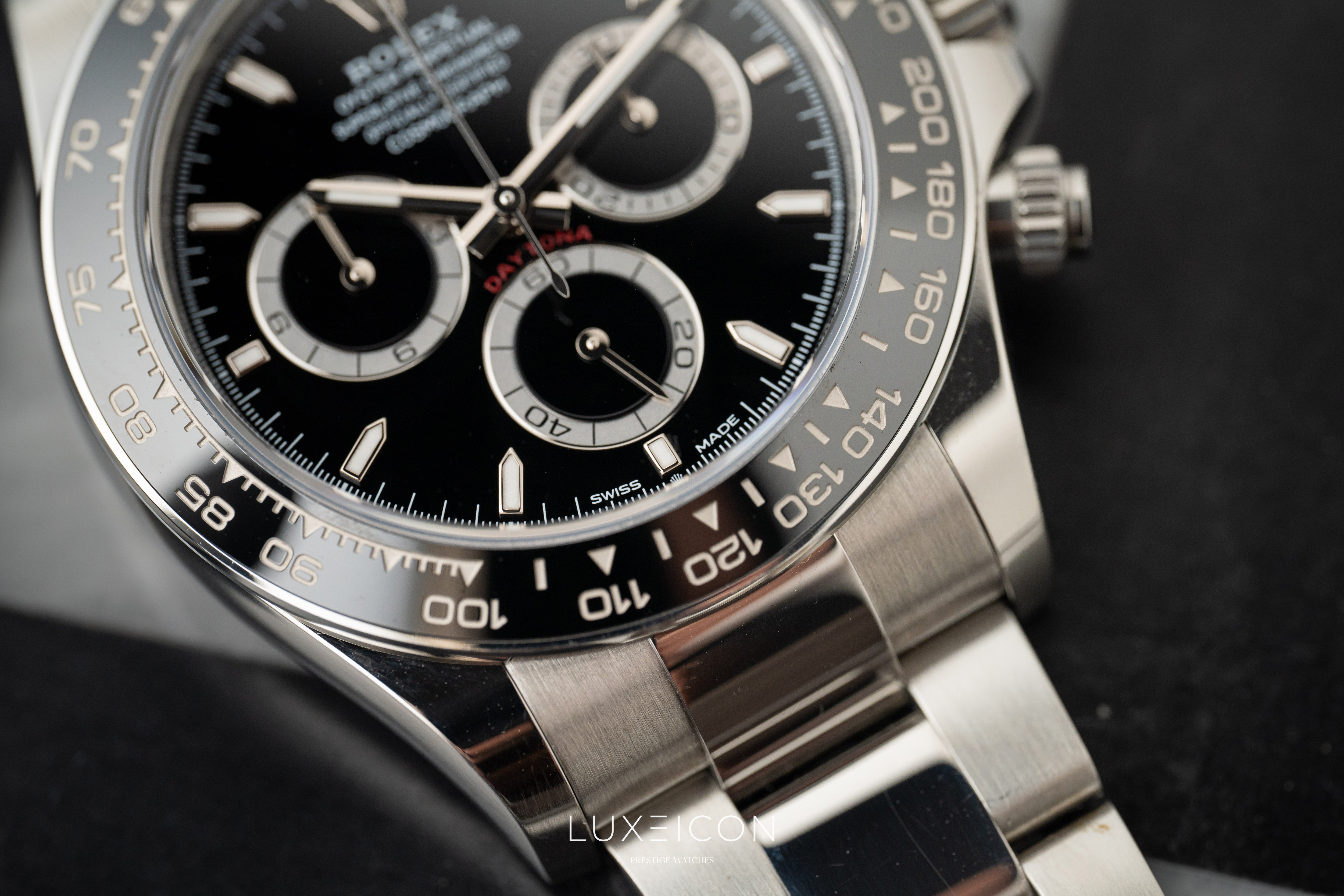 Rolex Daytona Cosmograph Black Dial Ceramic Bezel Godzilla 40mm 126500LN
