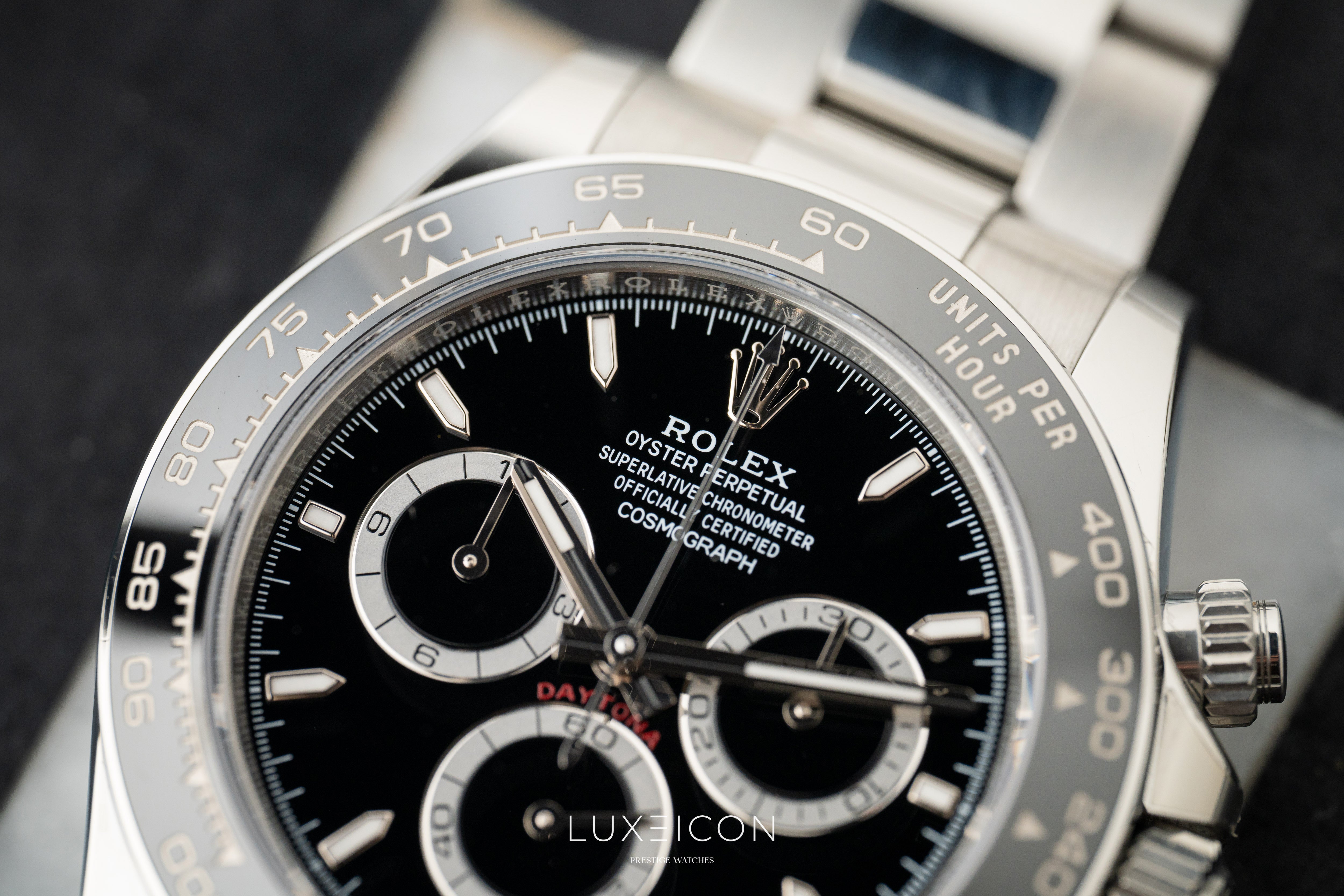 Rolex Daytona Cosmograph Black Dial Ceramic Bezel Godzilla 40mm 126500LN
